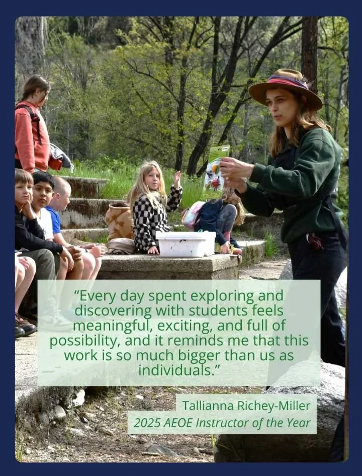 WES Instructor Tallianna Richey Miller teaching a group of students