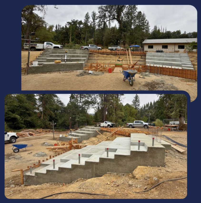 WES Amphitheater Update Concrete Progress