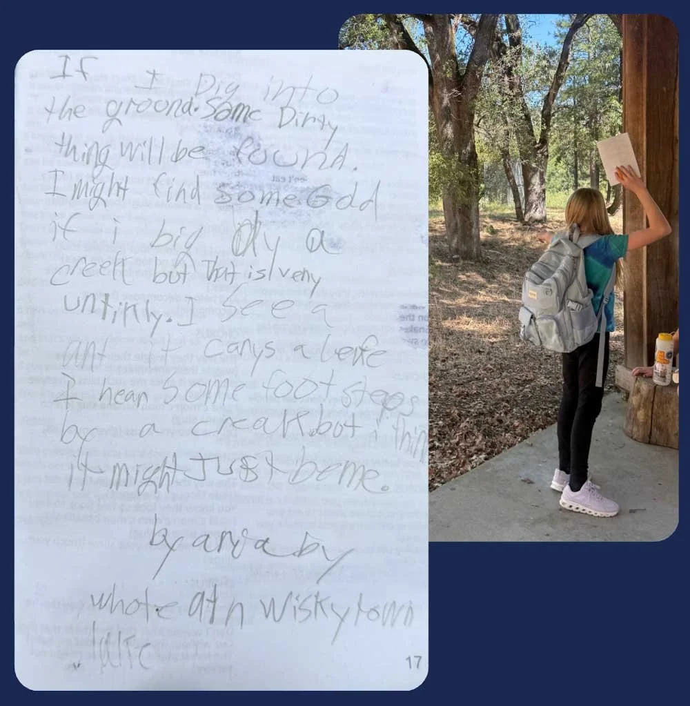 Whiskeytown Environmental School student work
