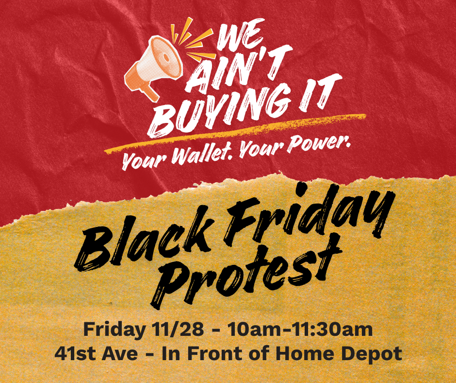 PROTEST: We Ain't Buying It!