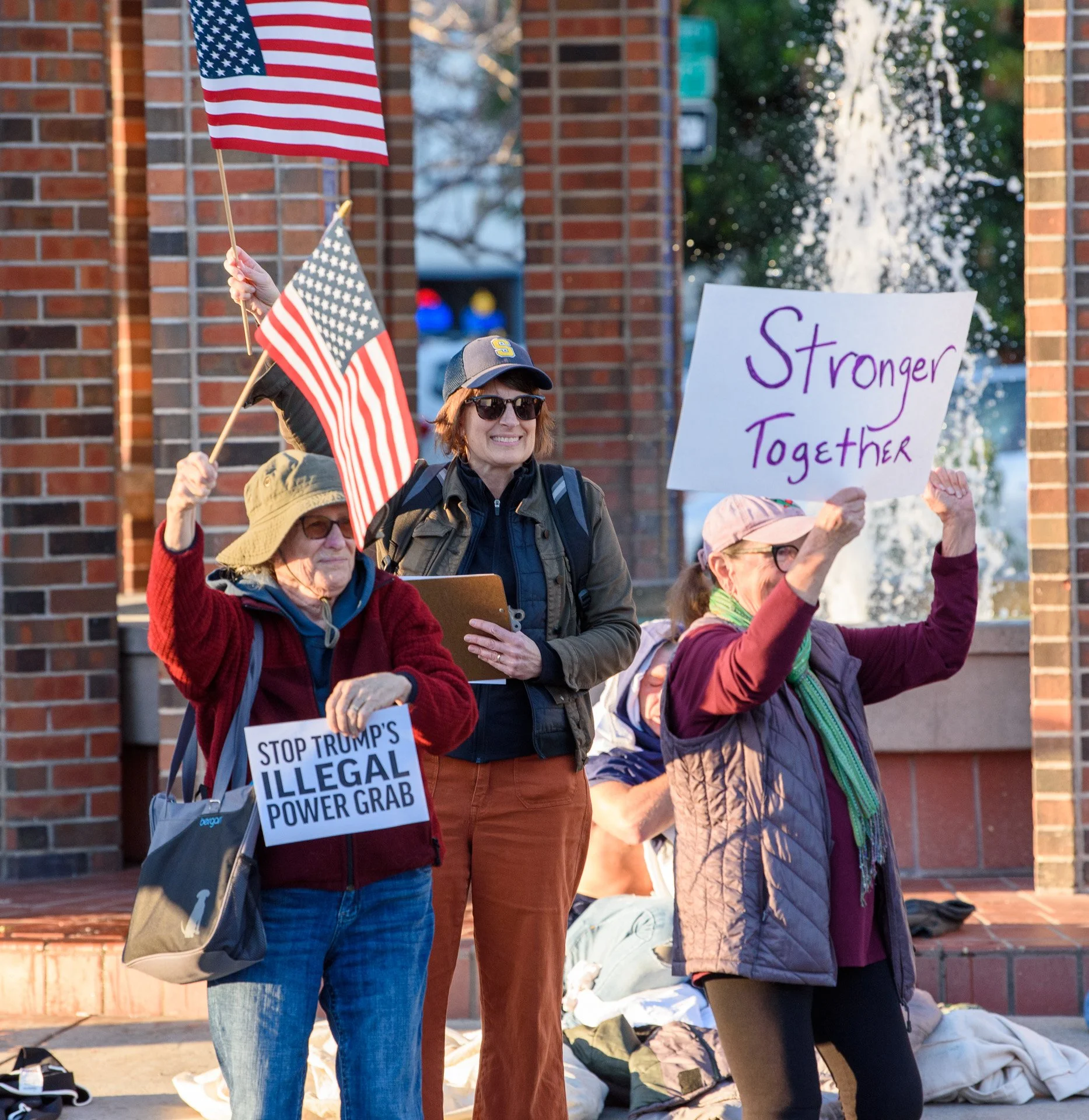 Town Clock Protest