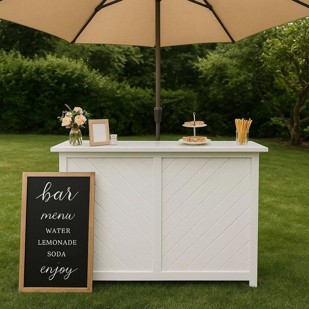 Custom Made Bar
white wooden bar with shelf
$200.00