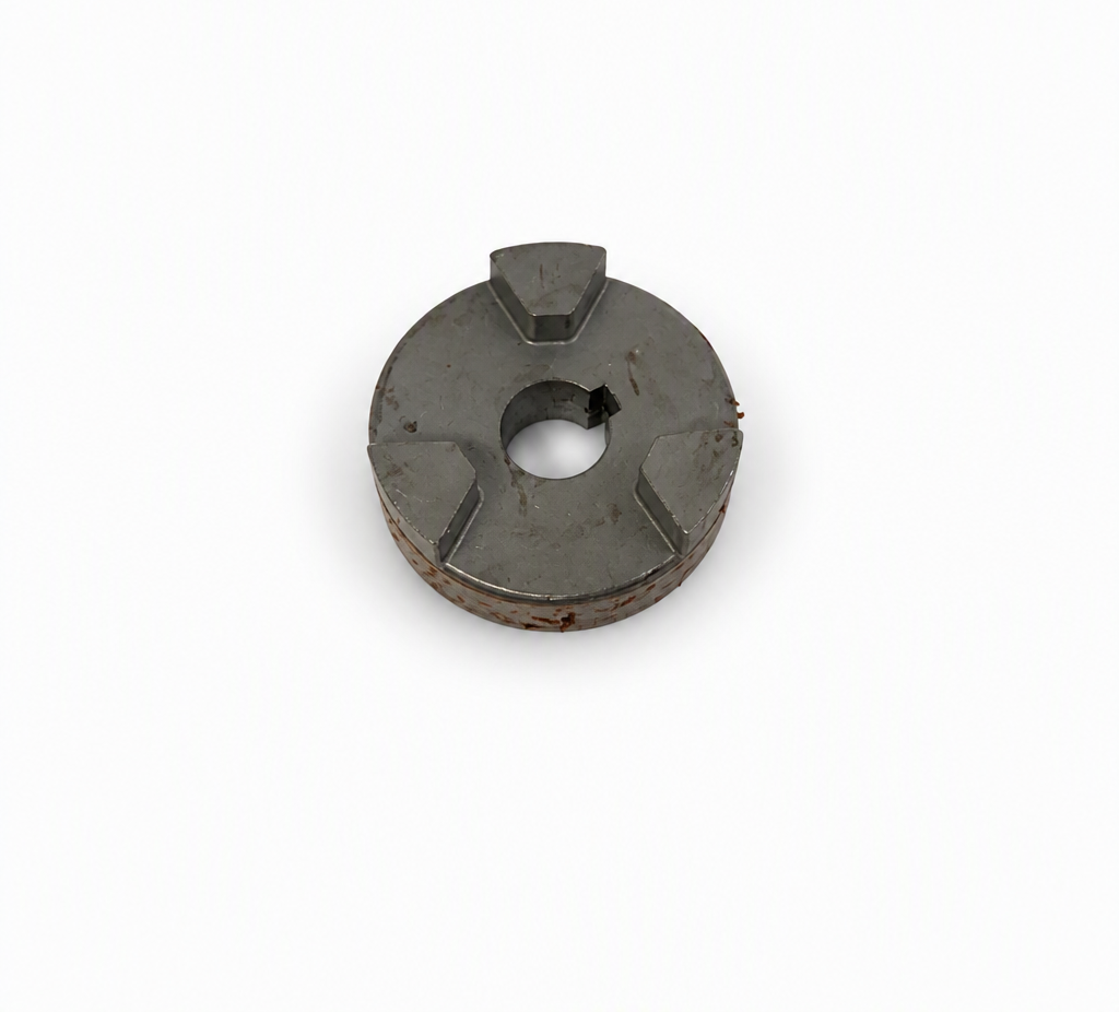 Back view of coupling hub with a 7/8-inch bore for pump-and-motor.