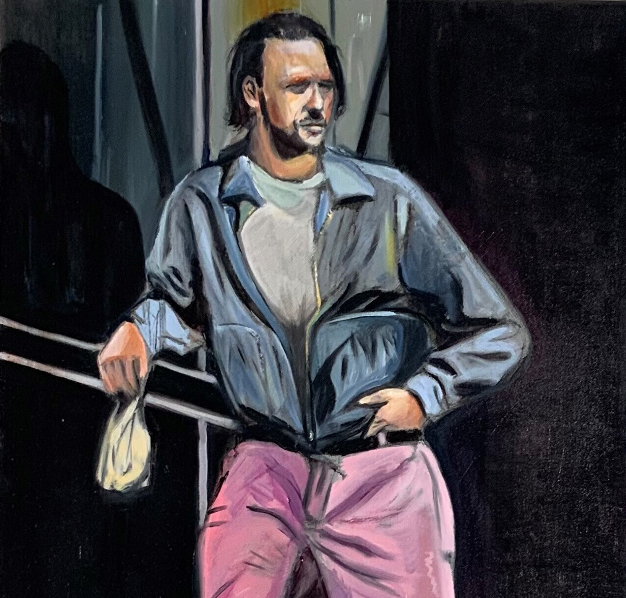 Barfly 16" x 20" oil on canvas
