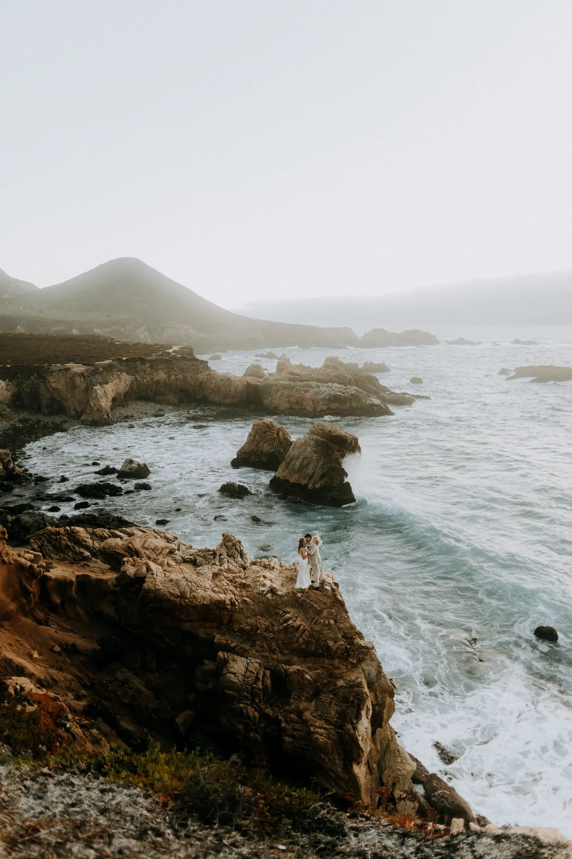Big Sur California planned elopement off the coast