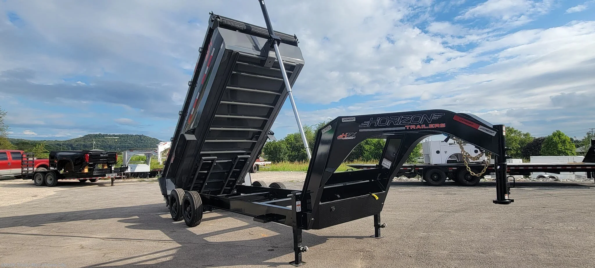 2026 Horizon Trailers HZX 16'GN 10K Telescopic Dump Trailer