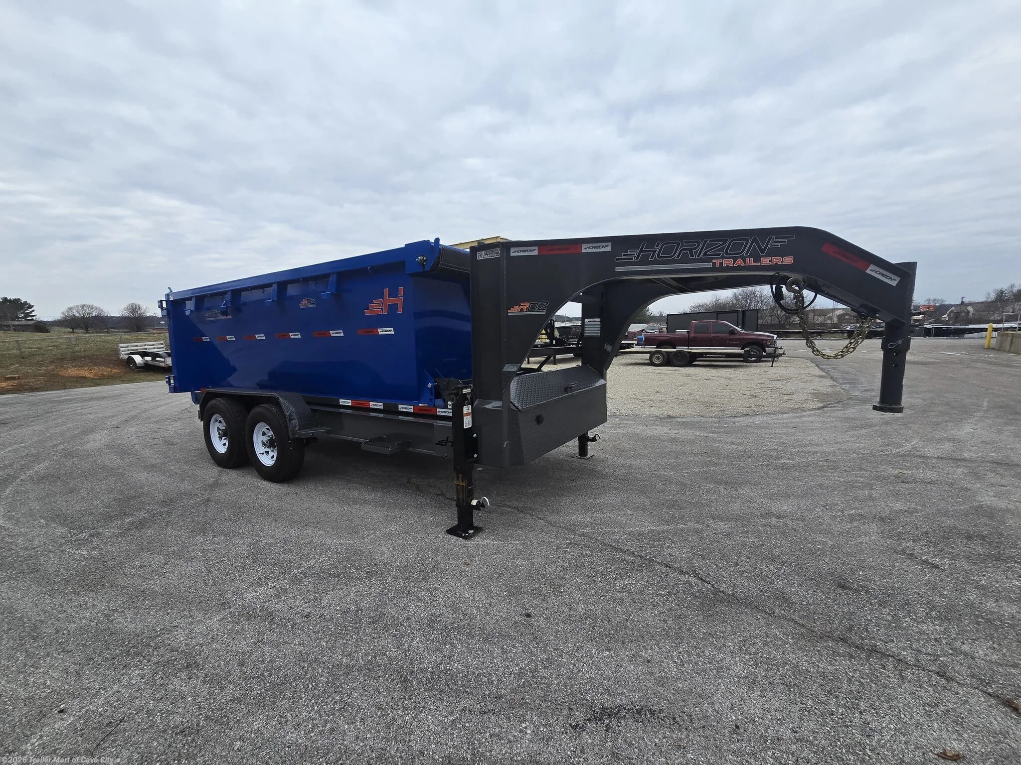 Used 2024 Horizon Trailers RDZ 14' Gooseneck Roll-Off Trailer + 1 NEW BIN