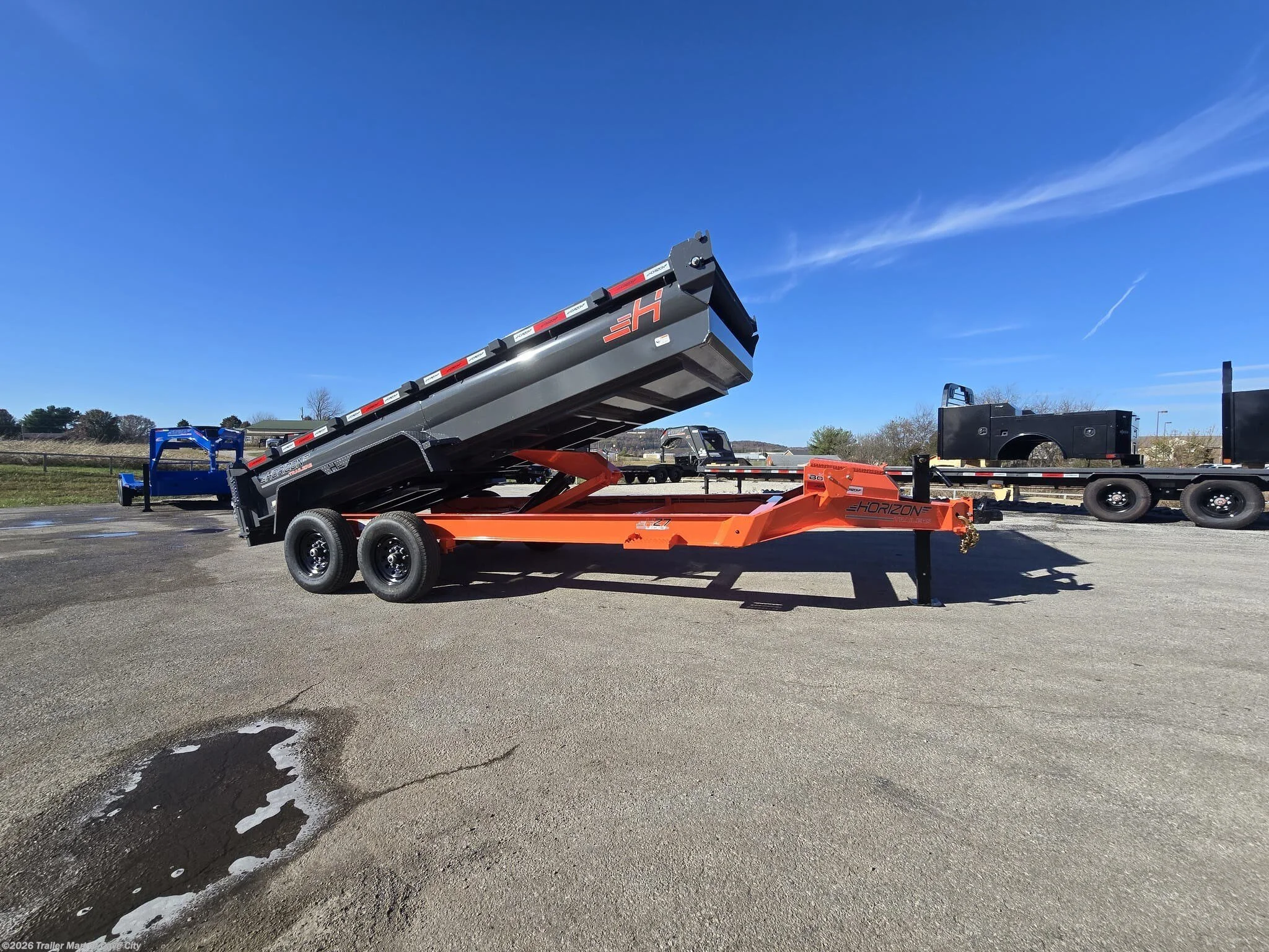 2026 Horizon Trailers HZ7 7'x16' 7k Dump Trailer