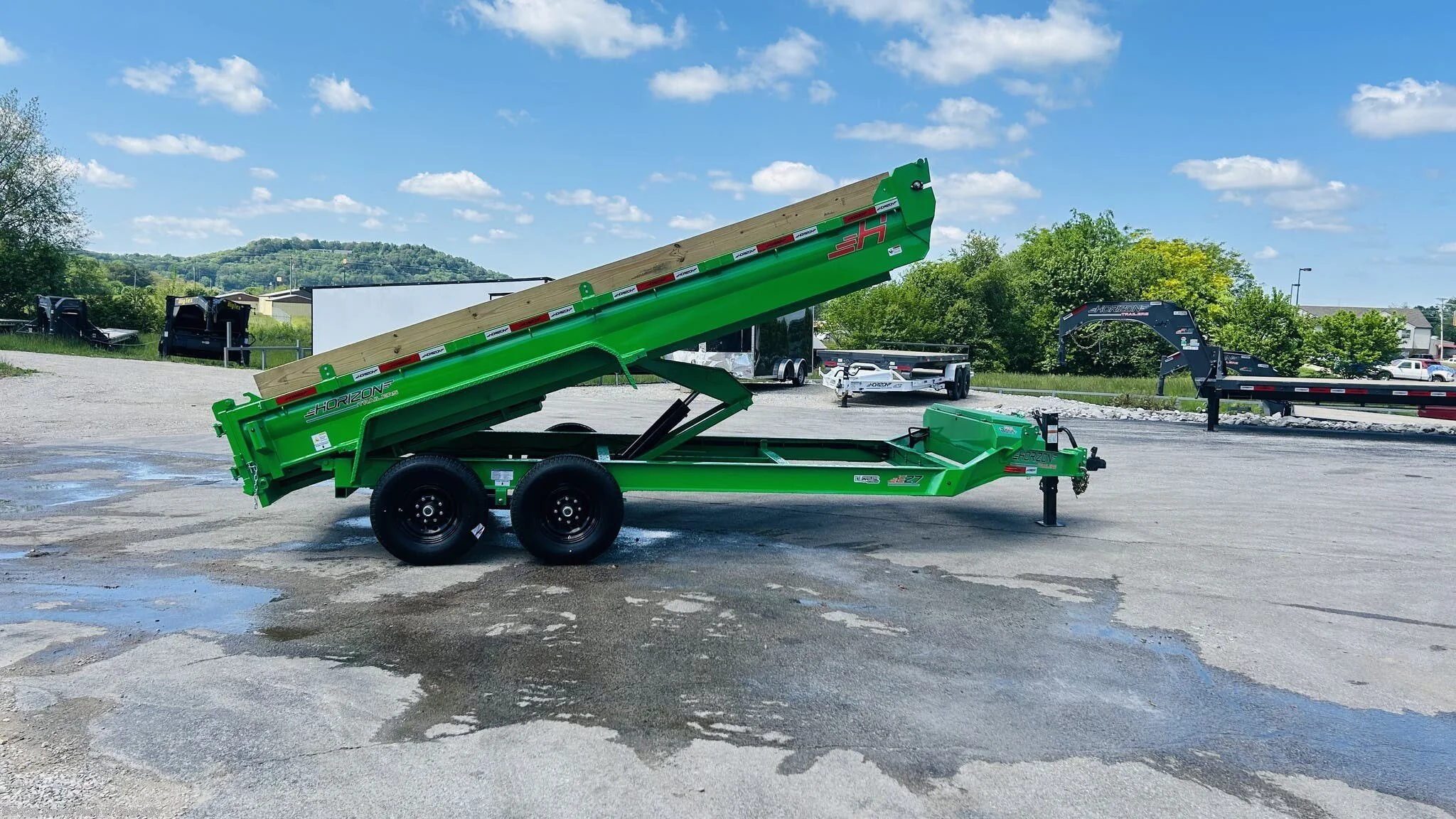 2026 Horizon Trailers EZ7 7'x16' 7k Dump Trailer