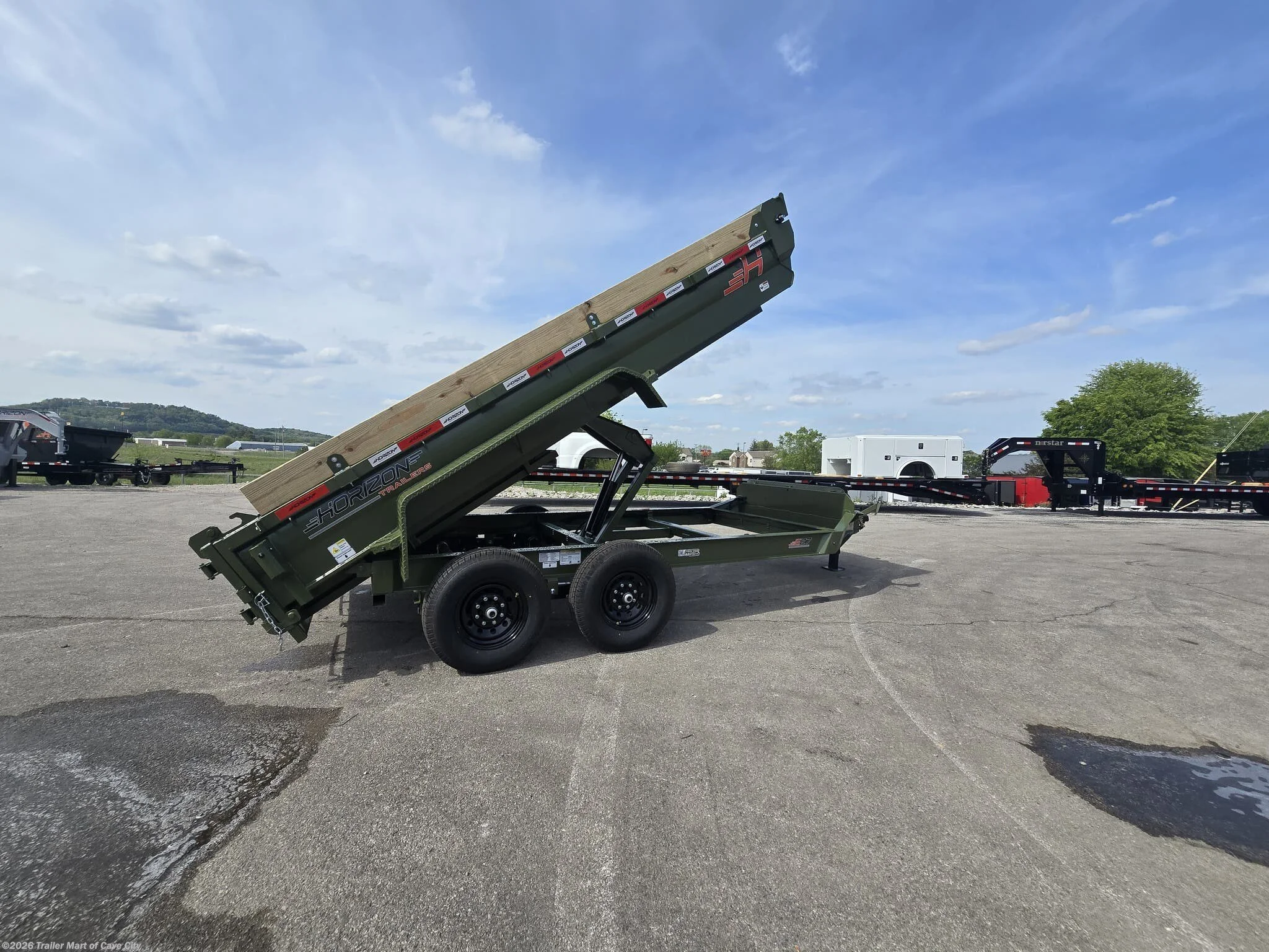 2026 Horizon Trailers EZ7 7'x14' 7k Dump Trailer
