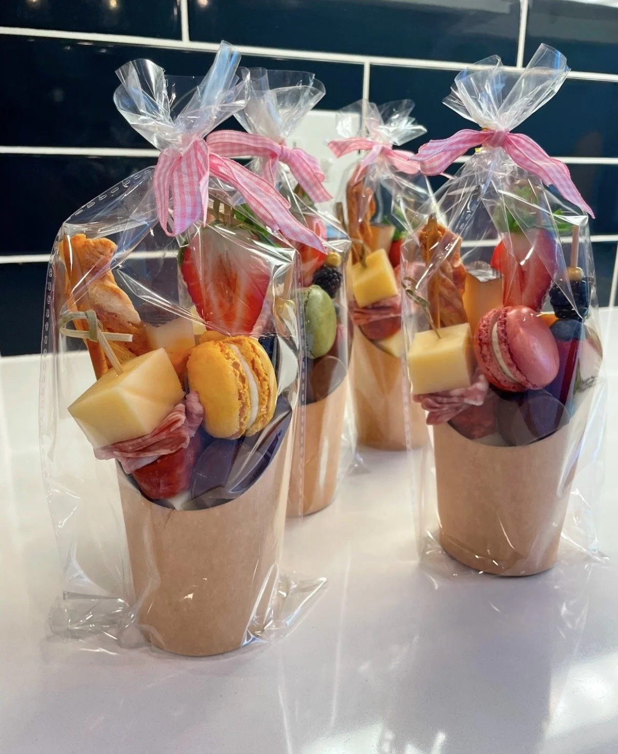 Five Charcuterie Cups