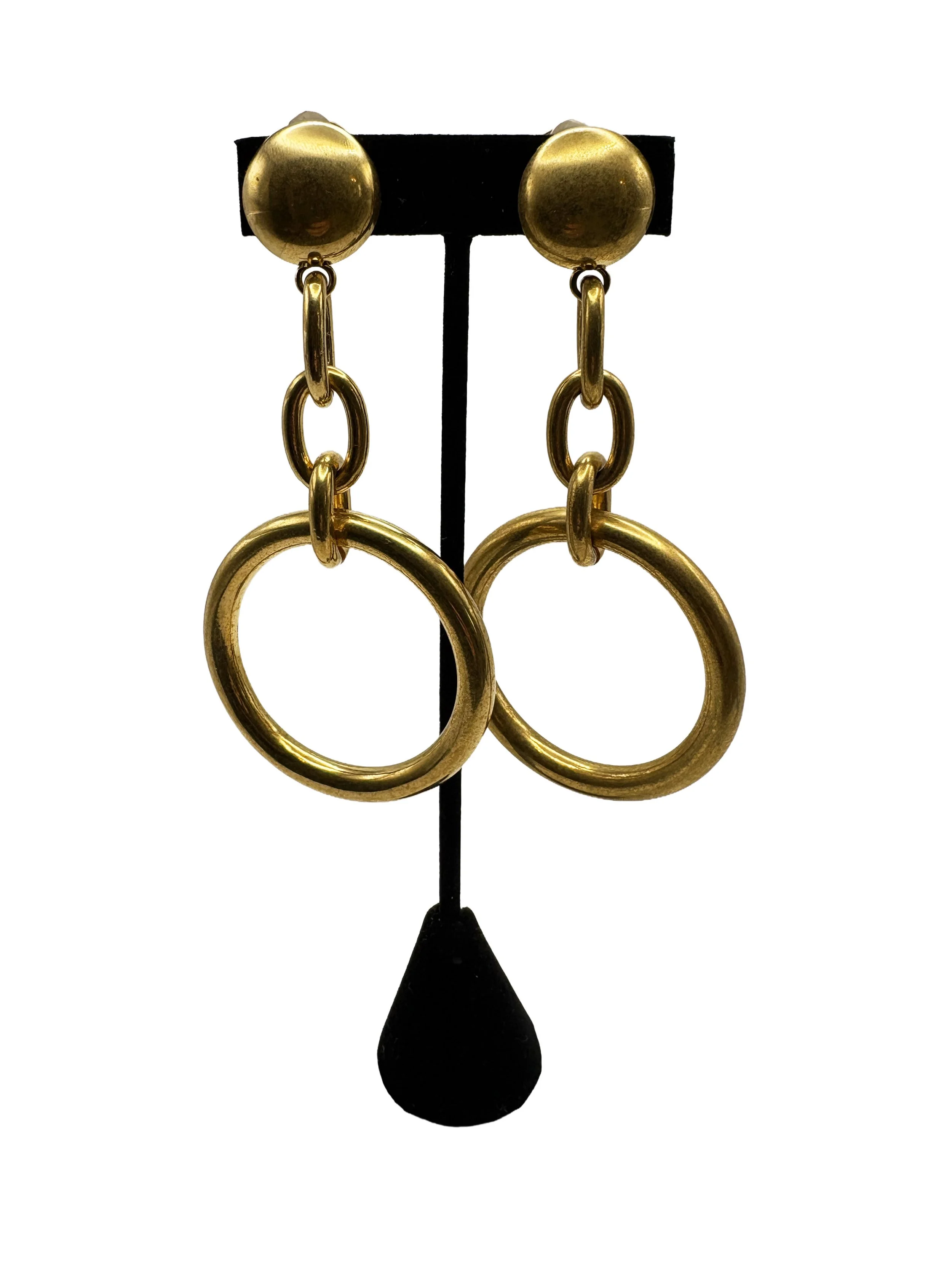 Marni Brass Clip-on Earrings
