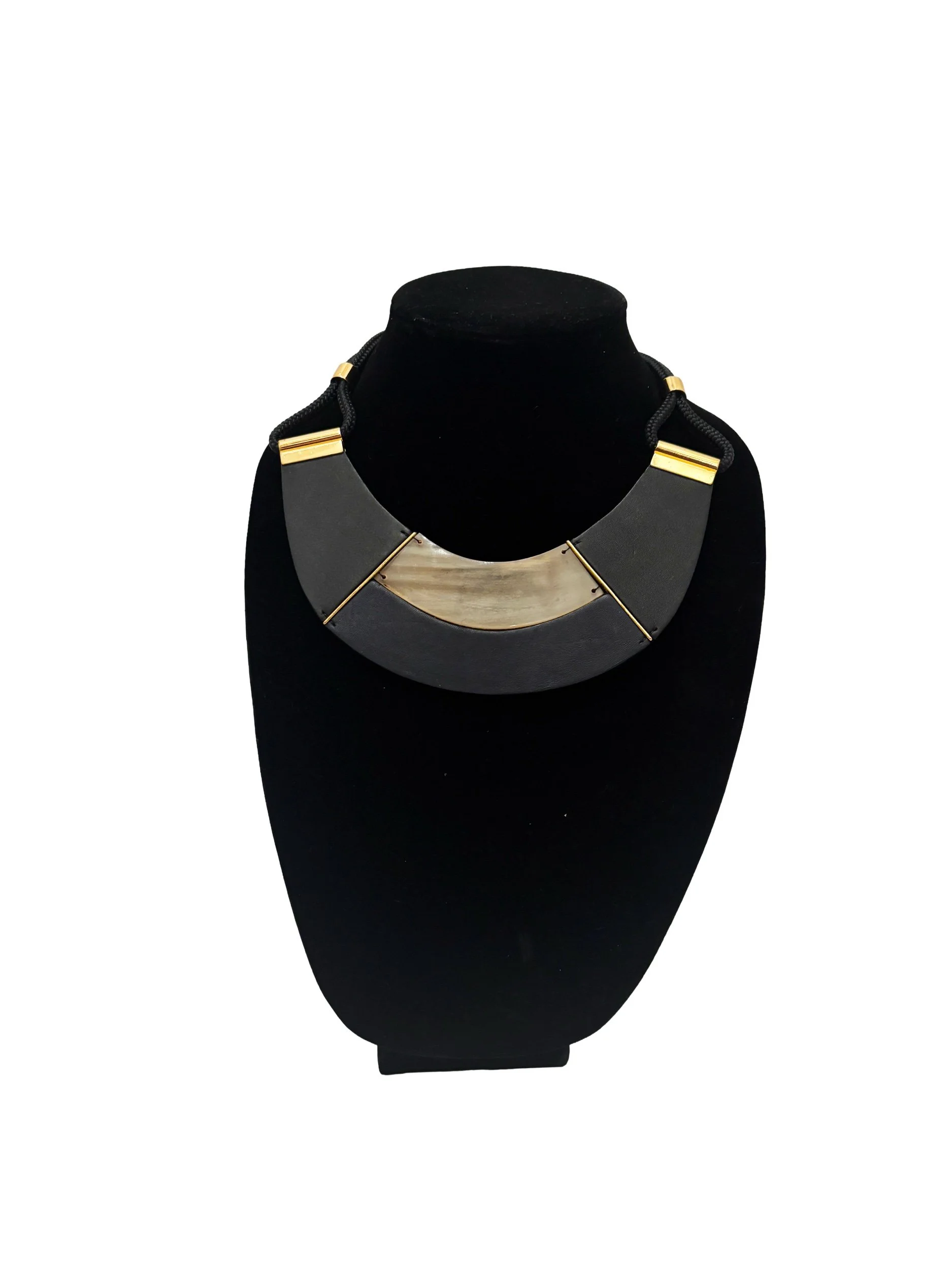 Marni Leather & Bone Collar
