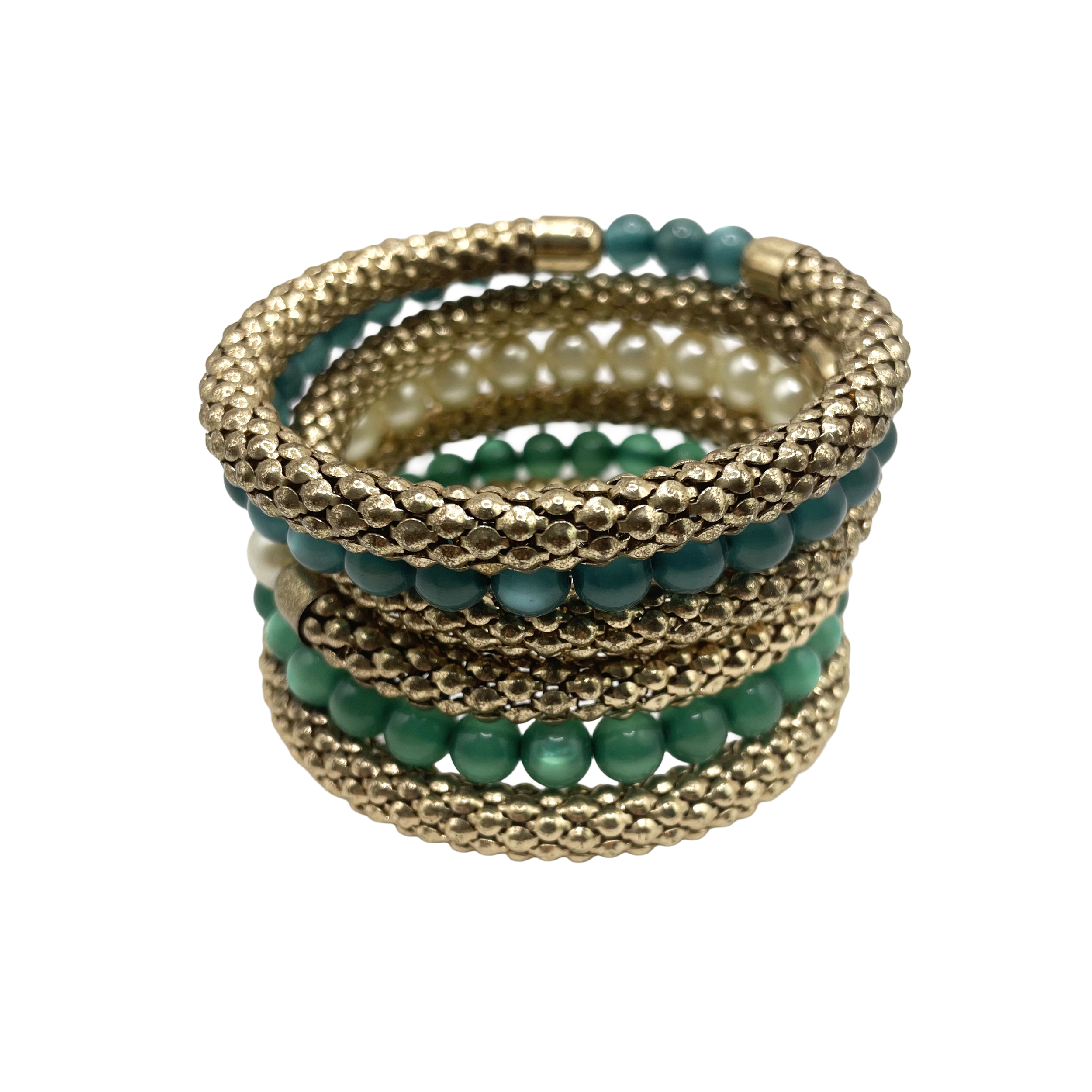 Coil Beaded Bracelet