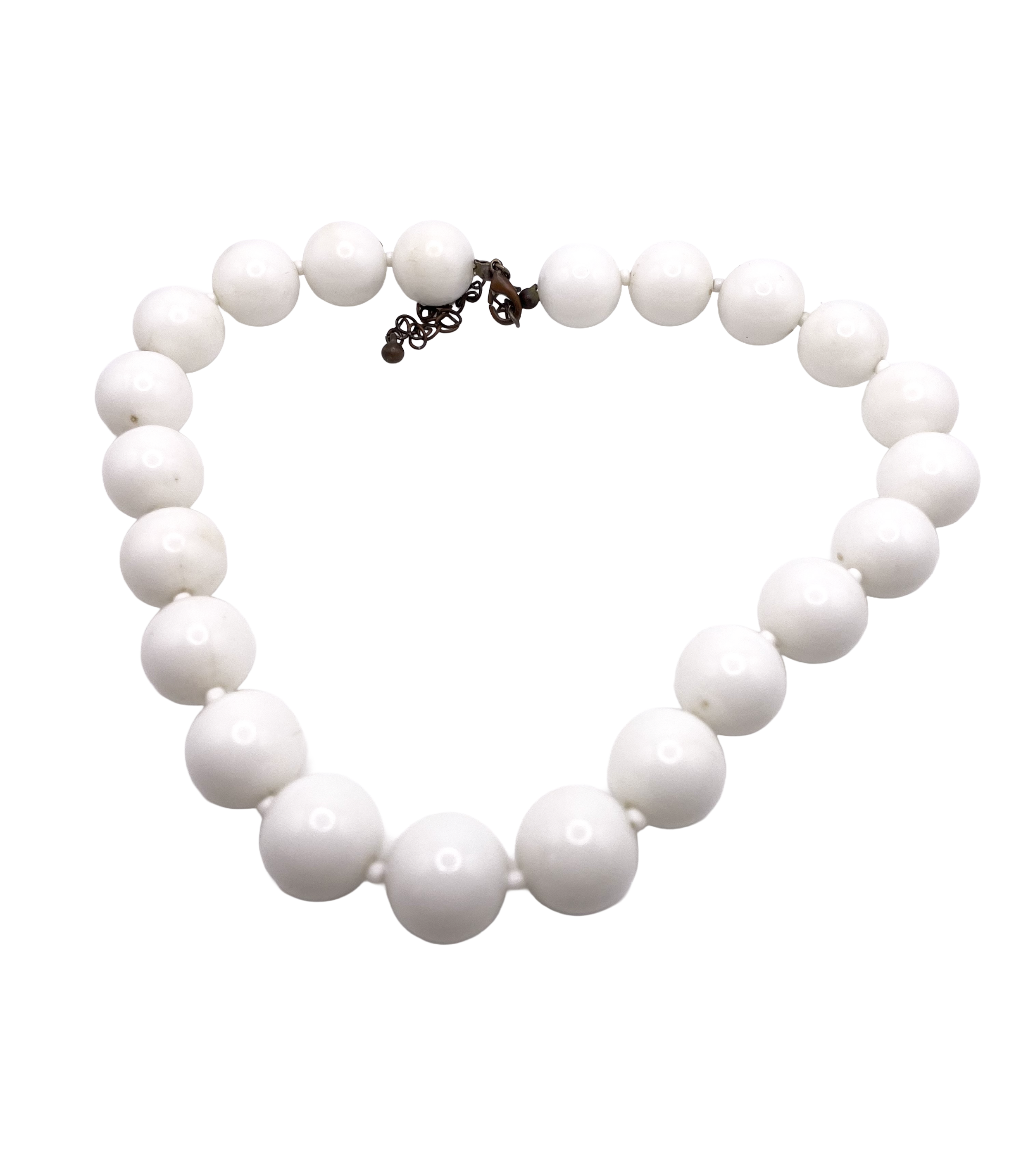 White Beaded Necklace