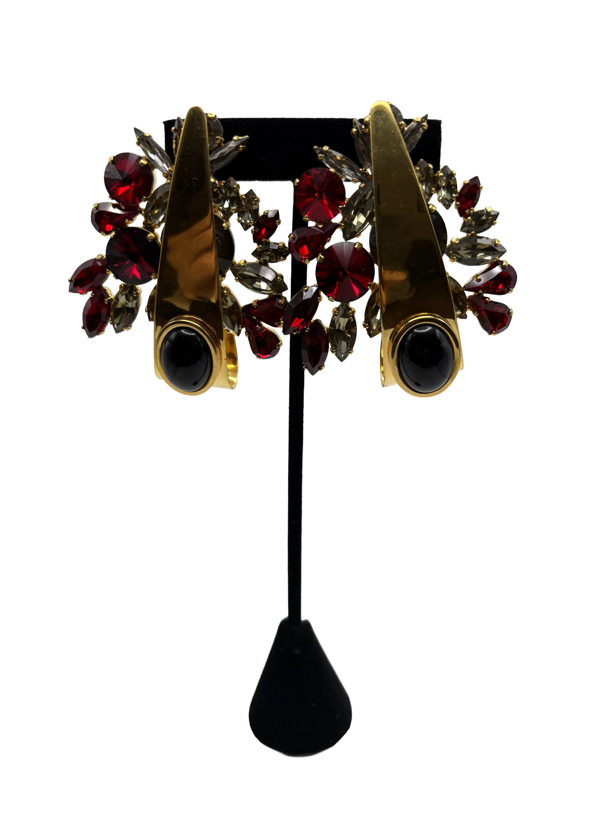 Marni Rhinestone Clip-on Earrings