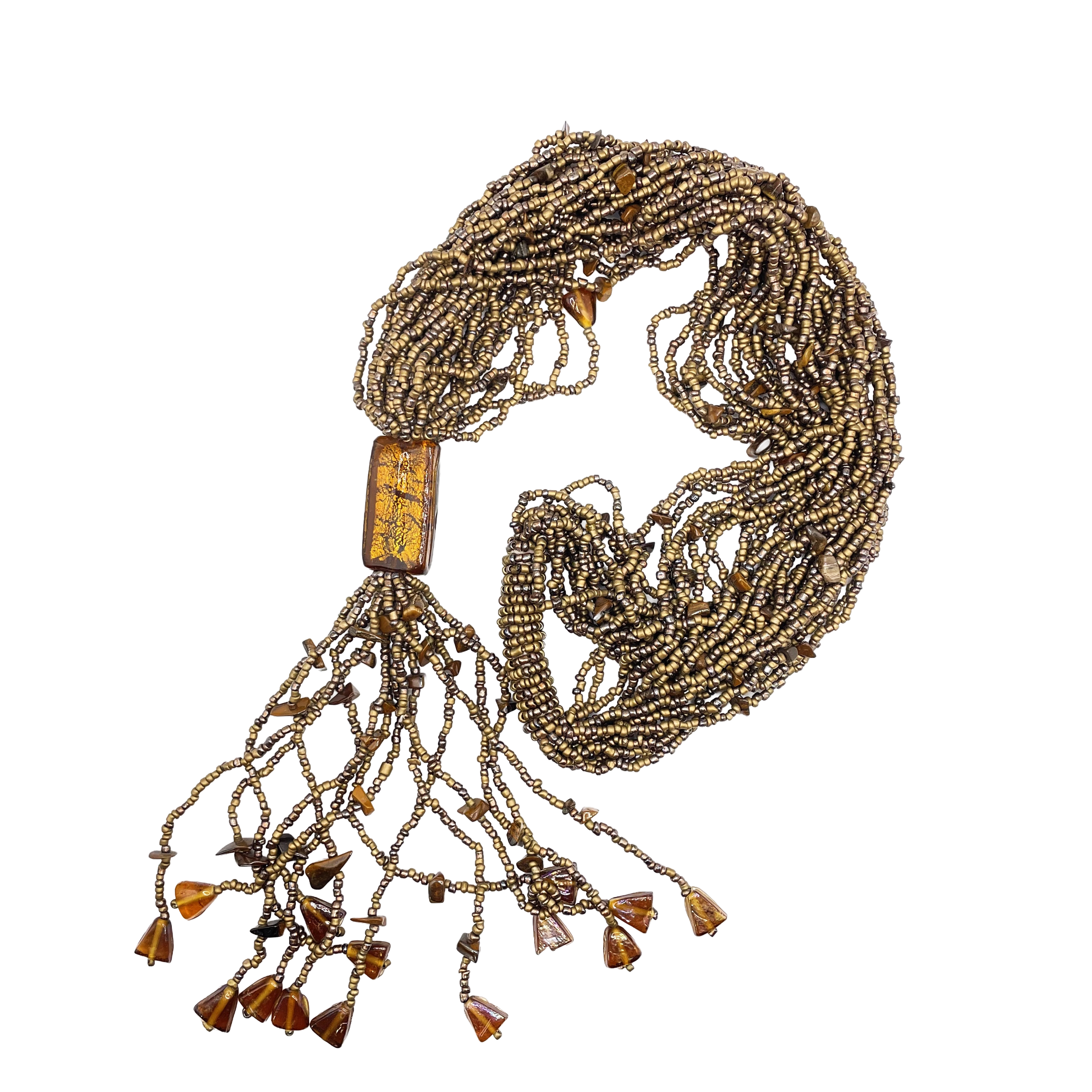 Beaded Lariat Necklace