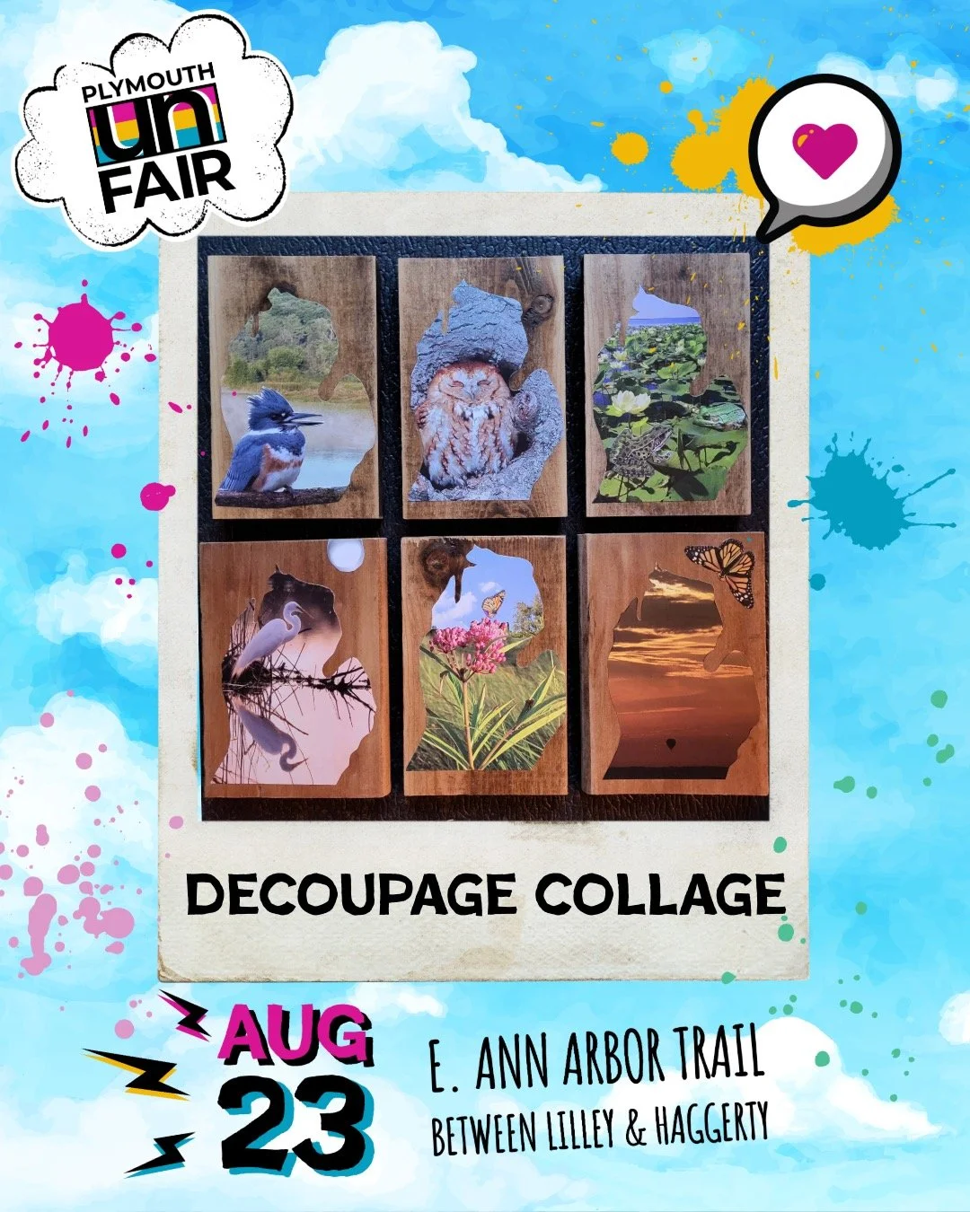 Meet our Maker ~ Laura Johnson &mdash; D&eacute;coupage Collage @decoupage_collage 📜♻️🌸 Laura practices &ldquo;The Art of Recycling&rdquo;&mdash;transforming discarded paper images and found materials into vibrant collage and d&eacute;coupage creat