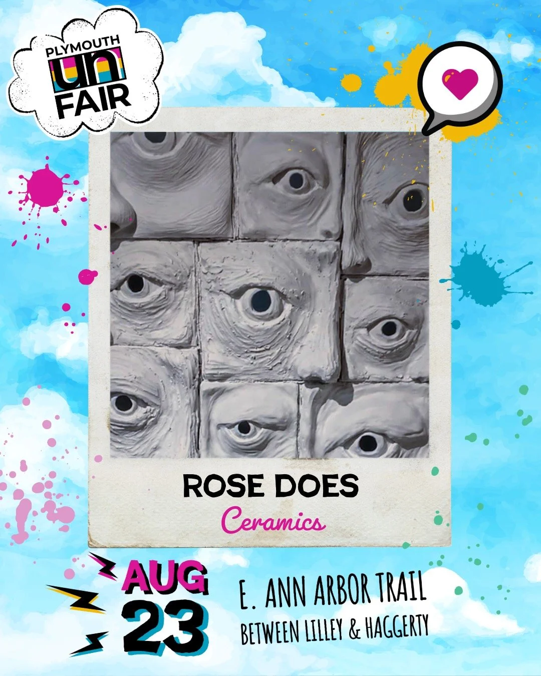 Meet our Maker ~ Rose Pengelly of Rose Does Ceramics 🌹 @rosedoesceramics &mdash; a ceramic artist based in Hamtramck and part of Plymouth&rsquo;s @villagepottersguild 
Rose creates both functional and sculptural ceramics that celebrate imagination, 