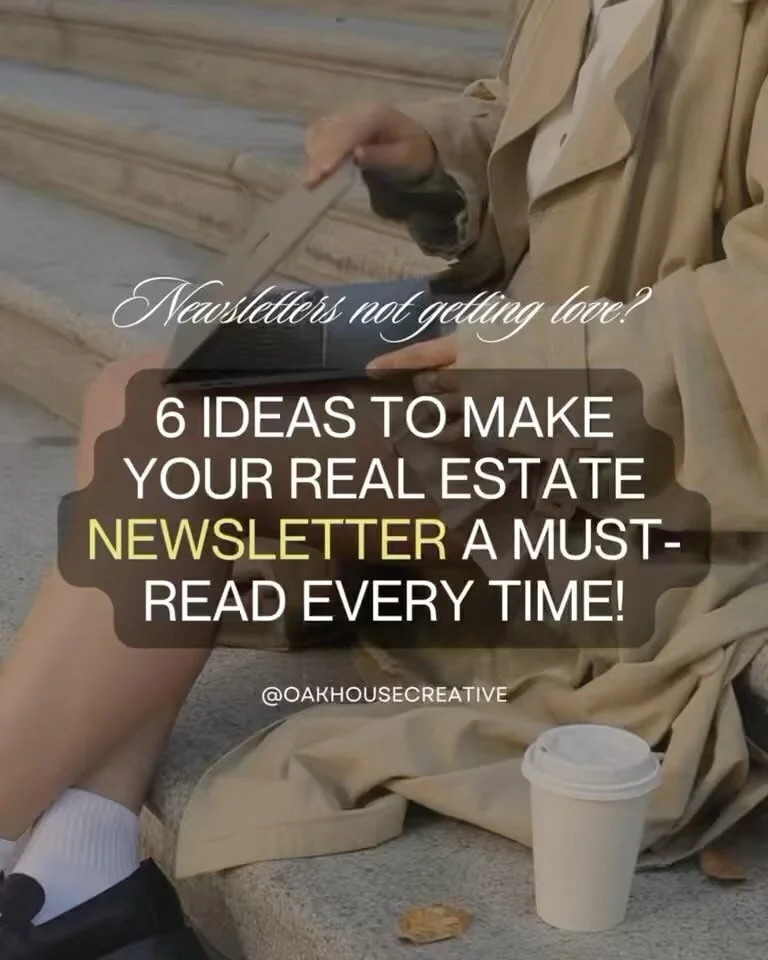 💌 Are your newsletter not getting any love? Time to get creative with your content! Here are 6 ideas to add to your real estate newsletter to make it a must-read every time!

What do you guys think?
.
.
.
#realestatemarketing #realestatemarketingtip