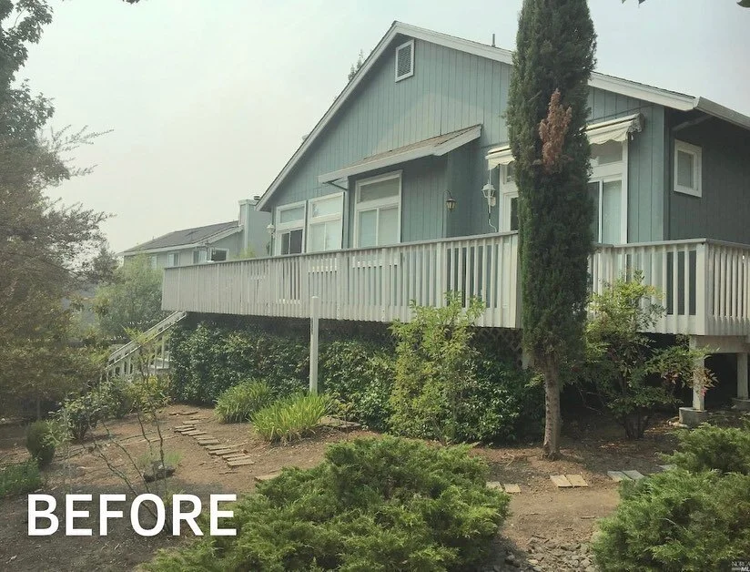 We just finished this backyard remodel project with some very happy customers! ✔️ 

We added a concrete patio for outdoor seating area with decorative pavers for the floor and installed LED lighting system for the steps to give extra lighting. 

Next