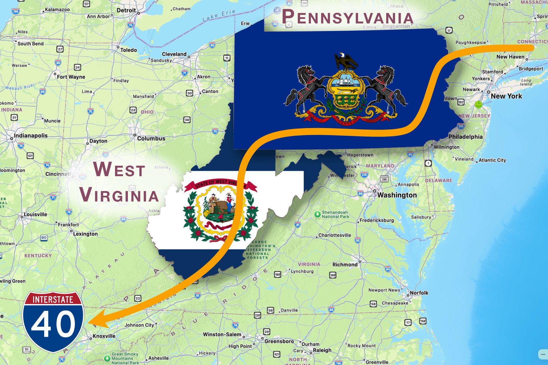 Pennsylvania & West Virginia