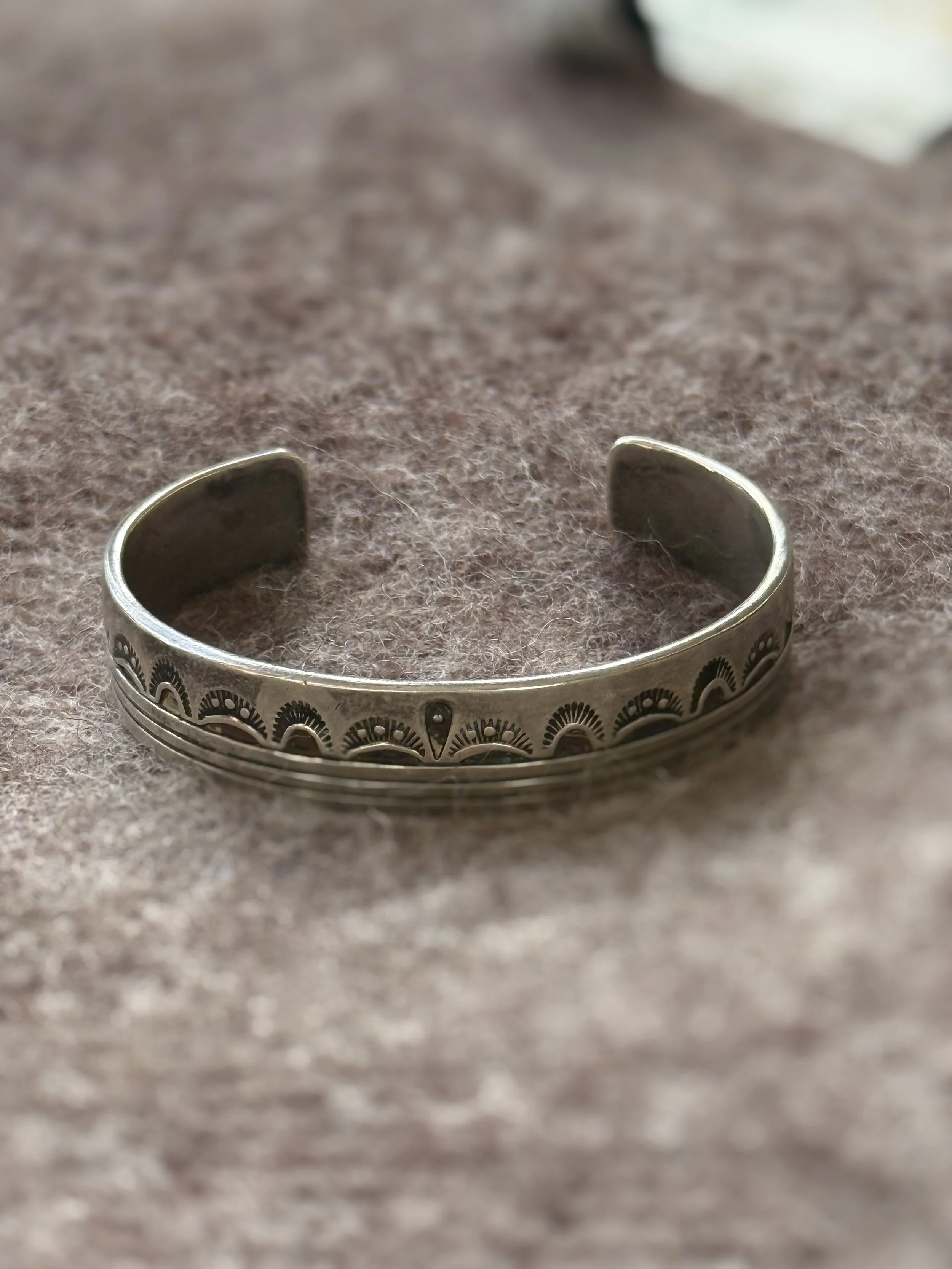 Navajo Sterling Silver Cuff Bracelet