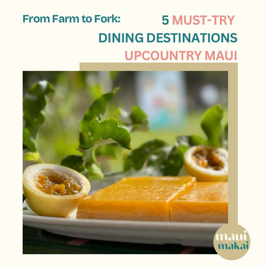 For farm to fork, these are our picks for best upcountry eats. 🍓 which have you been to? #upcountrymaui #farmtotablemaui