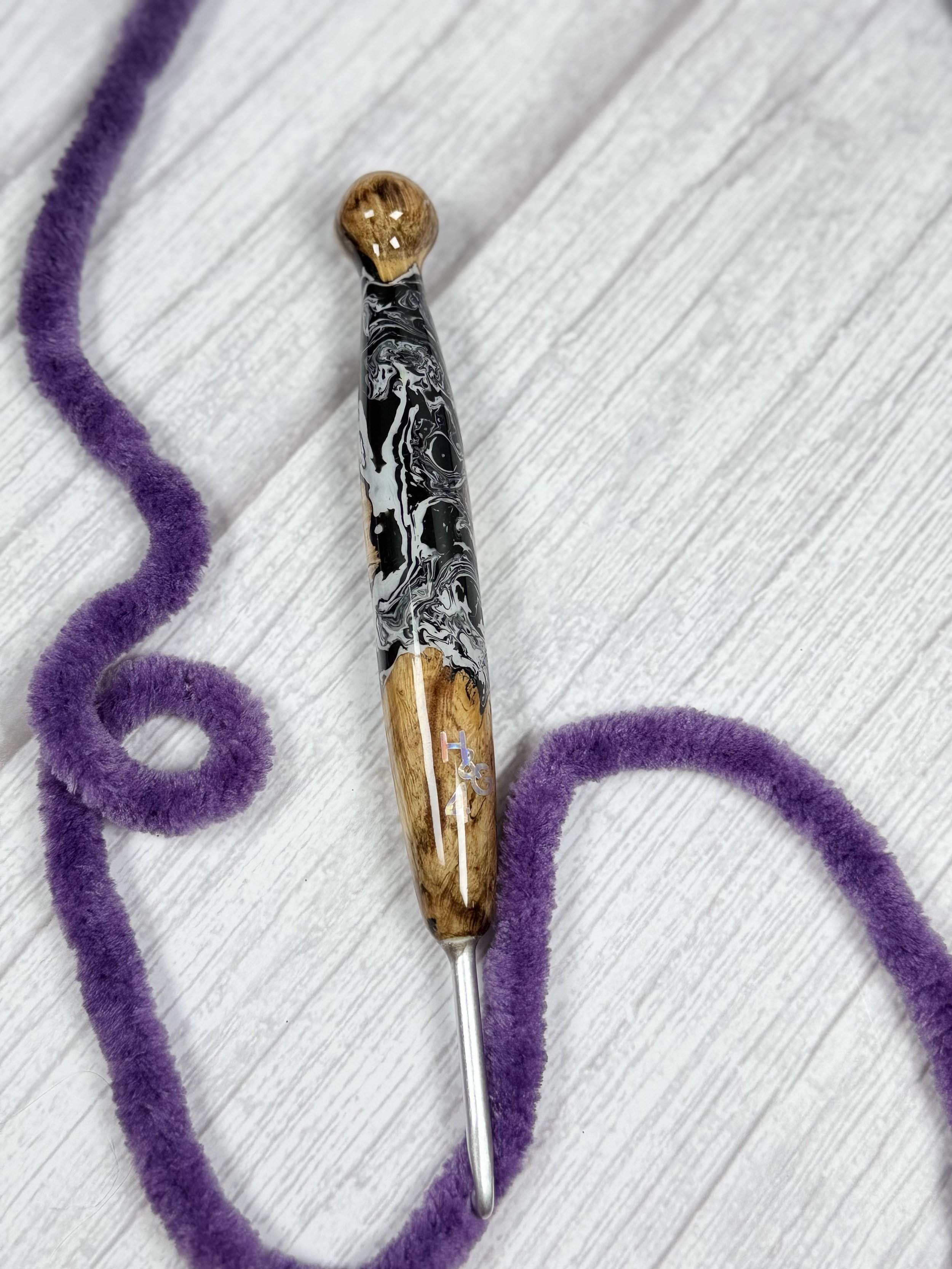 Clover_wood and resin_hand turned.jpeg