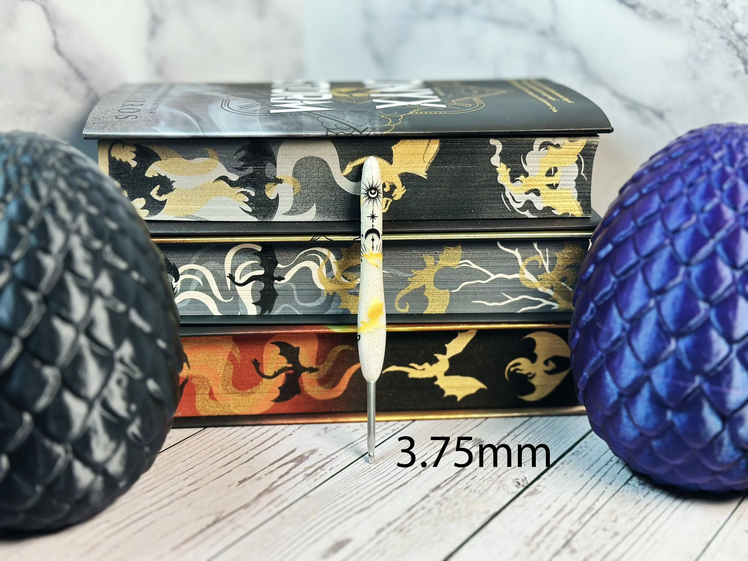 3.75mm White Fourth Wing