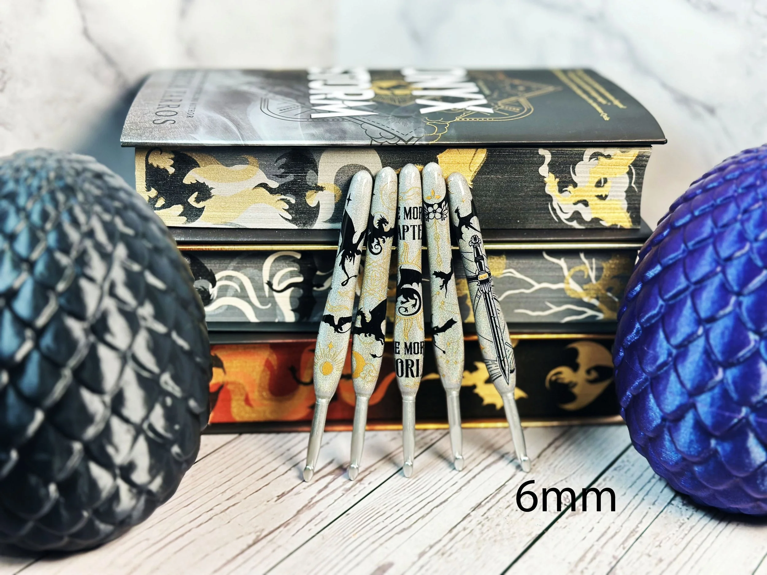 6mm Holographic Gray Fourth Wing