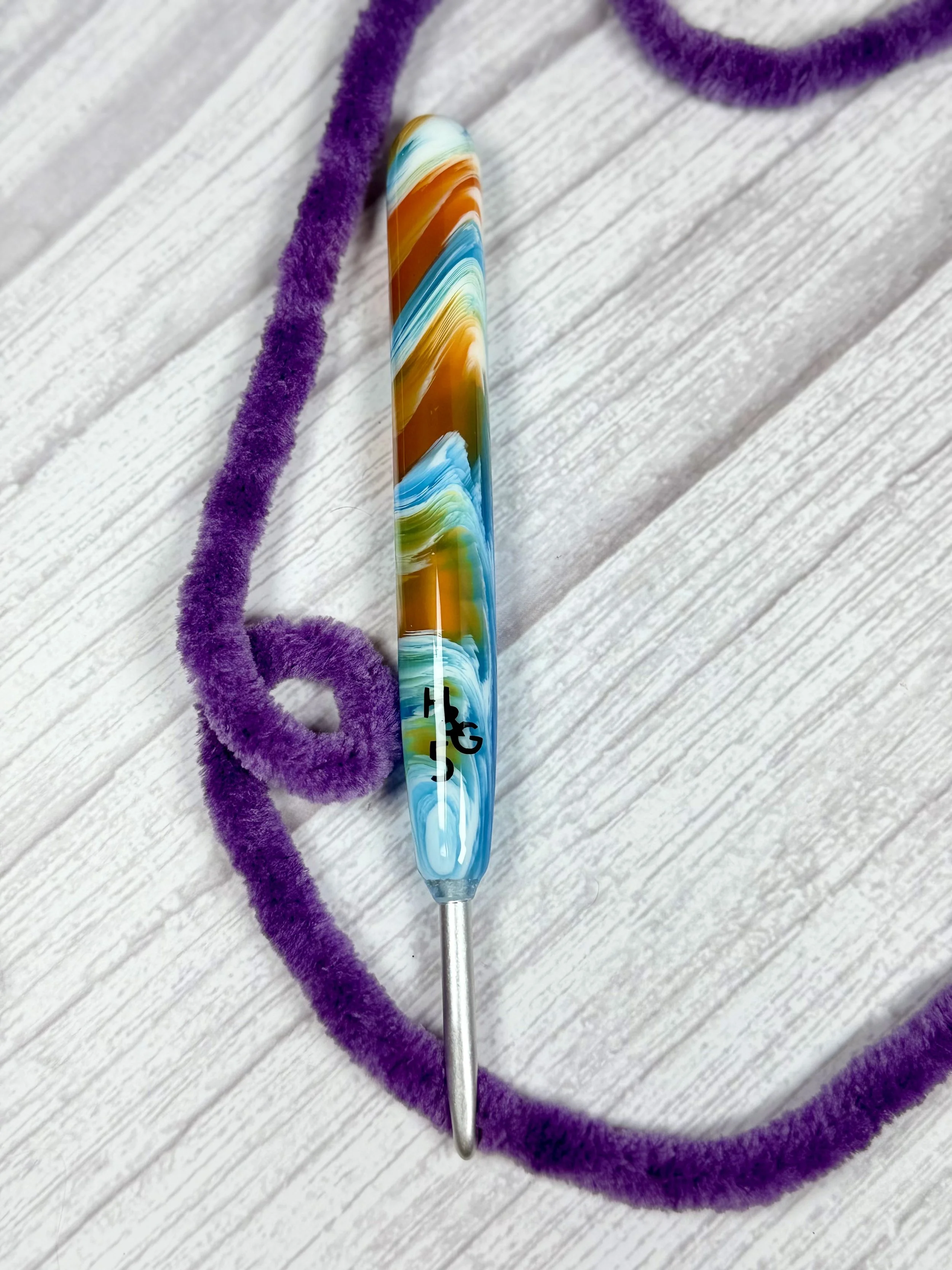 Clover_wood and resin_hand turned_ocean.jpeg