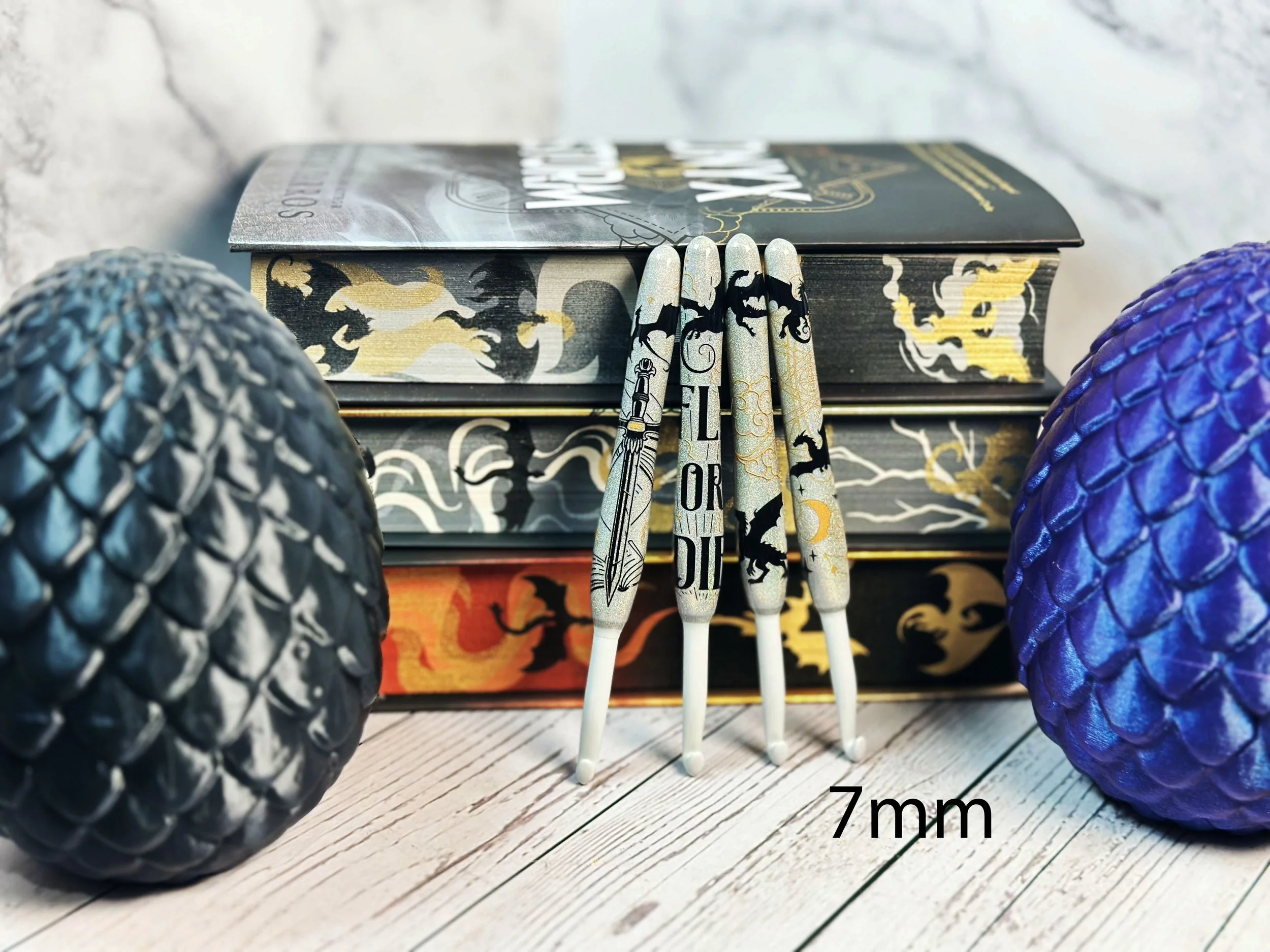 7mm Holographic Gray Fourth Wing