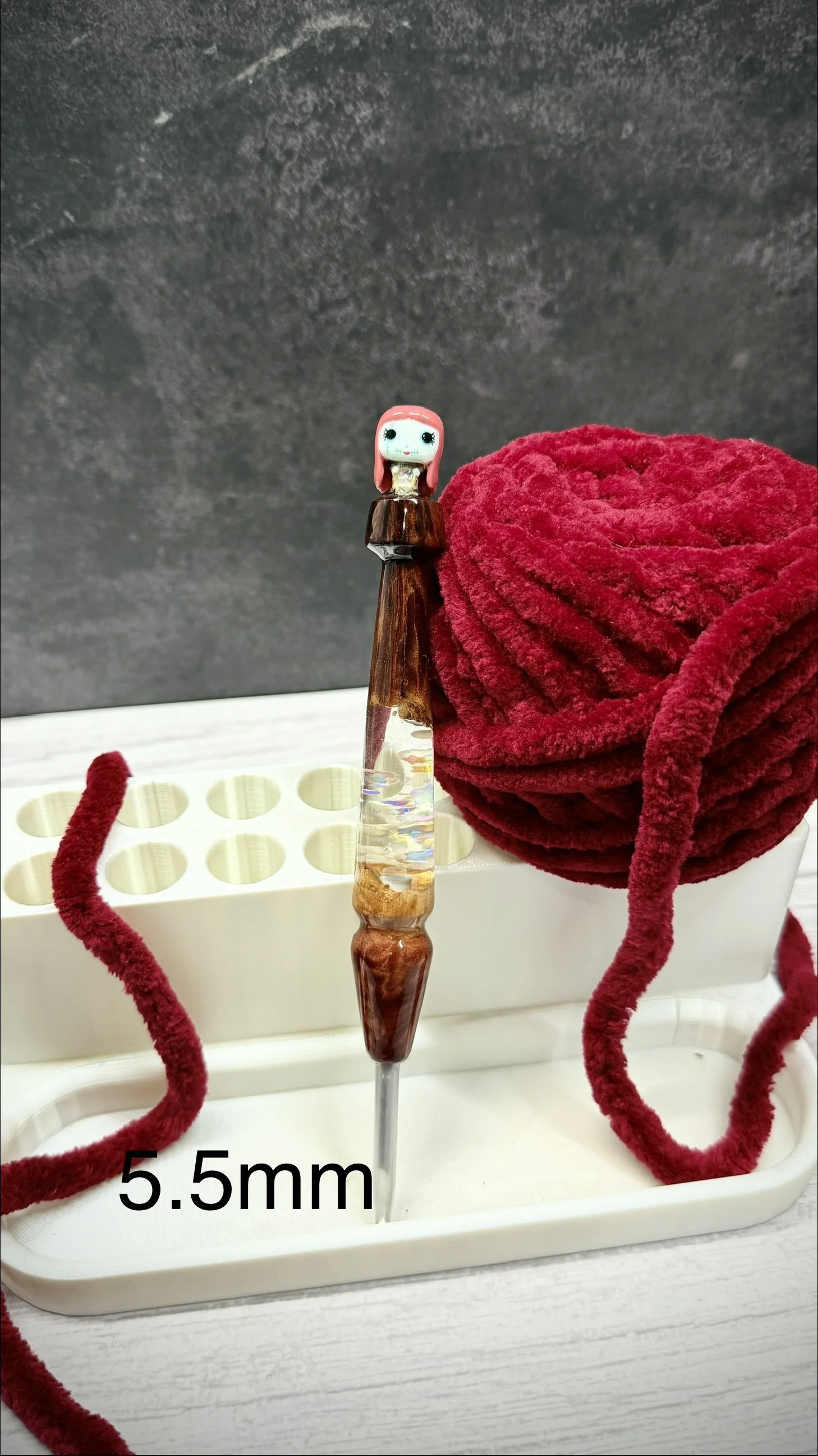 sally nbc wood handle halloween clover crochet hook.jpeg