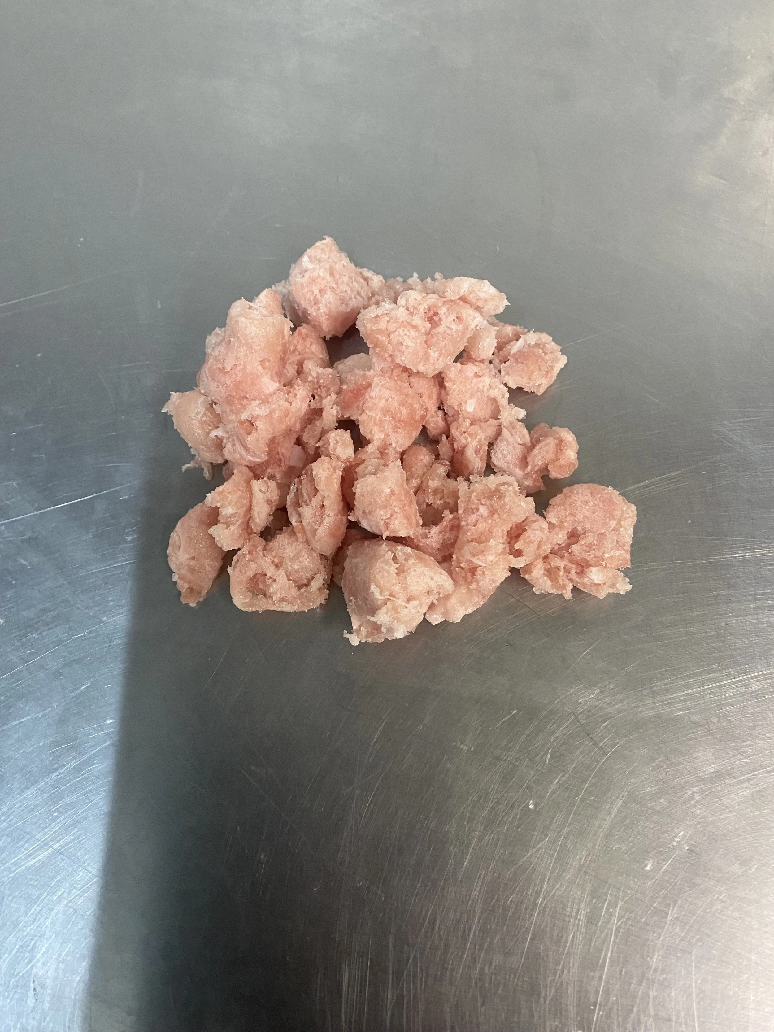 Chicken fillets diced human grade $/kg