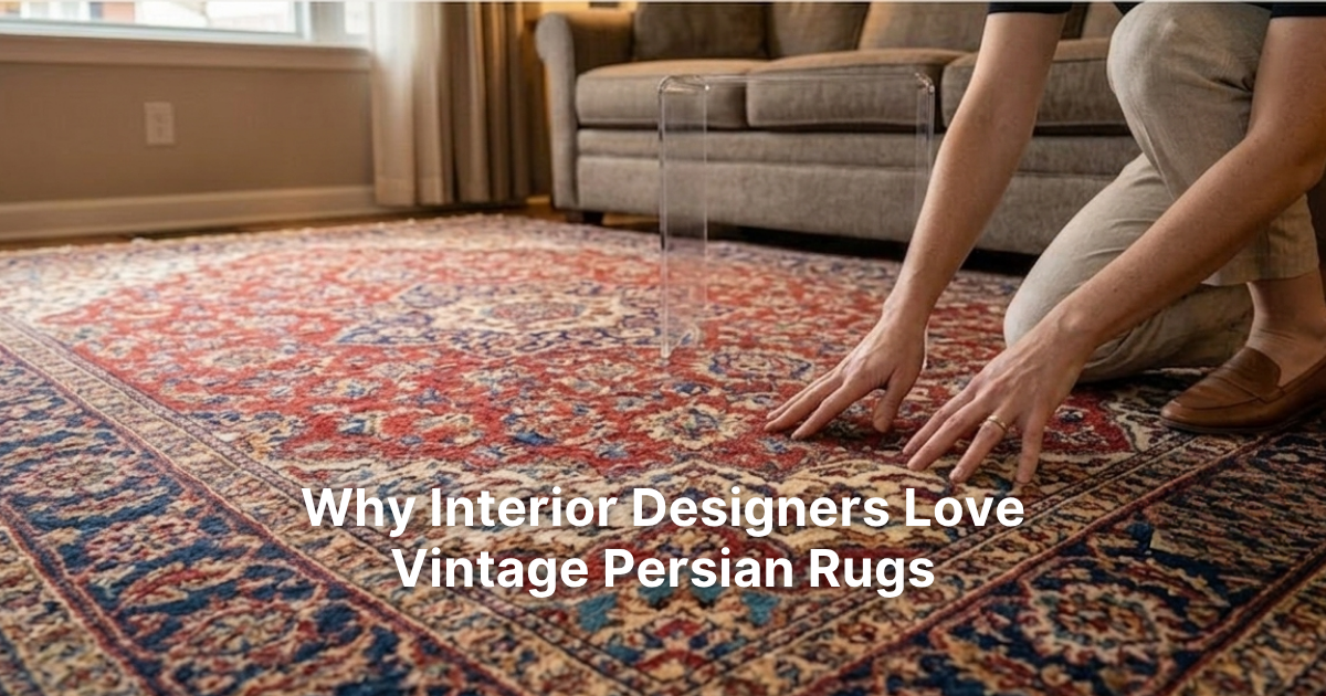 Why Interior Designers Love Vintage Persian Rugs