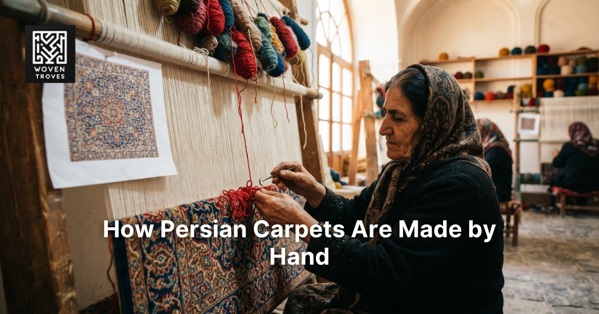 &nbsp;How Persian Carpets Are Made by Hand