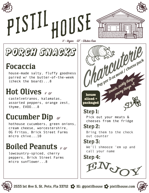 menu — PISTIL HOUSE