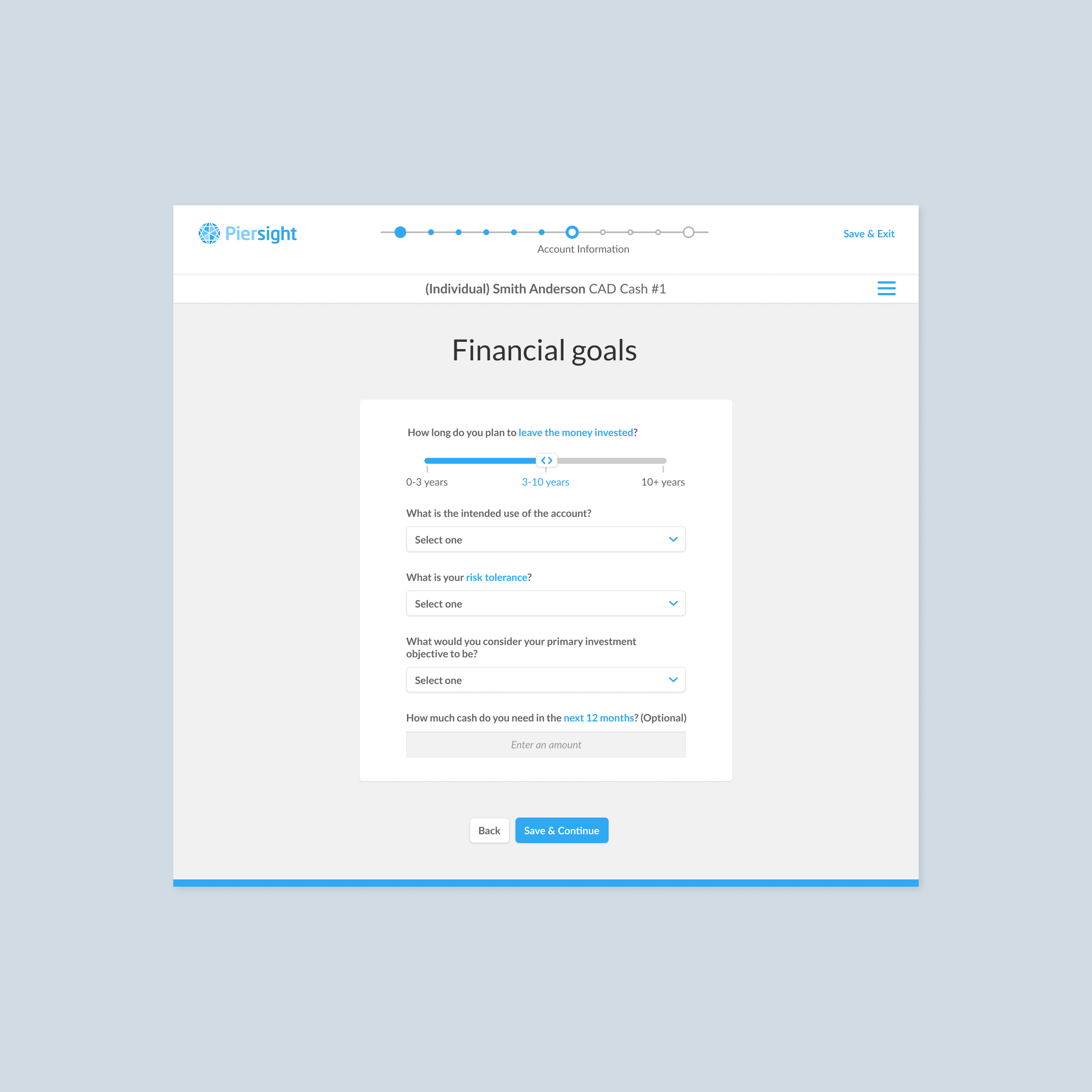 Investment App Onboarding