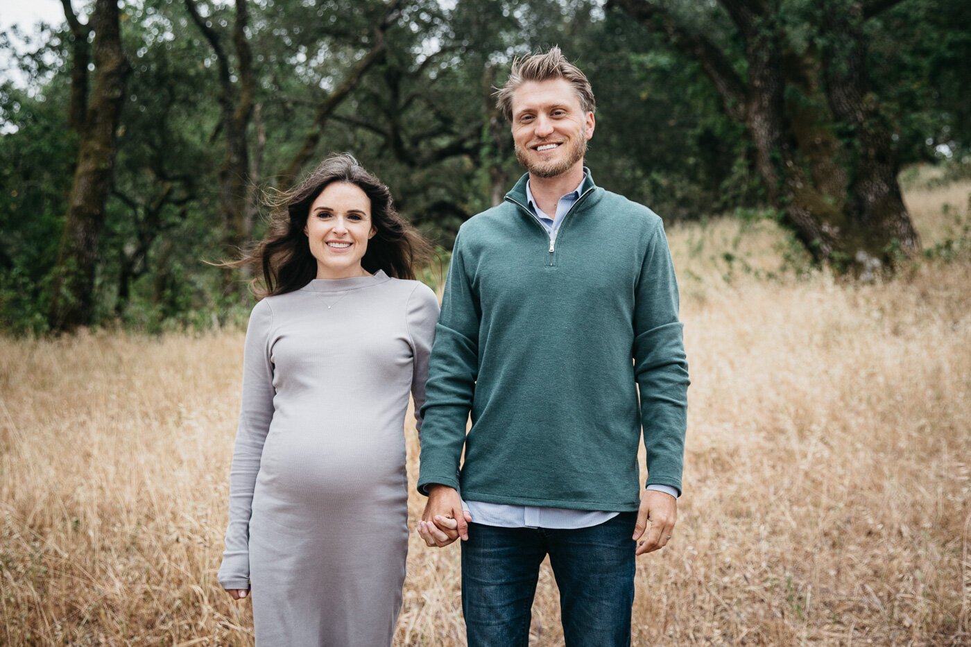 maternity session with man and pregnant woman at Lafayette Reser