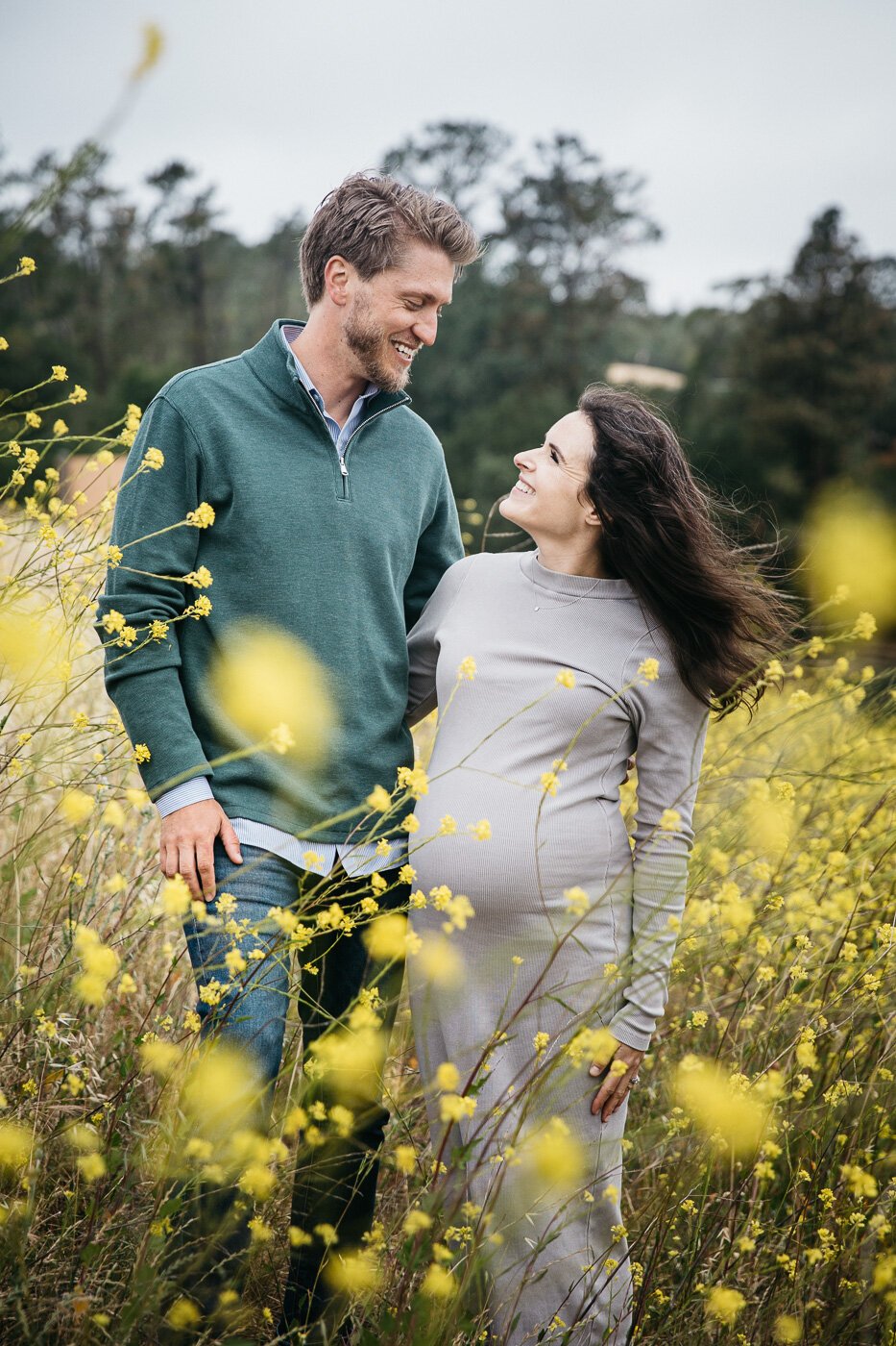 maternity session with man and pregnant woman at Lafayette Reser