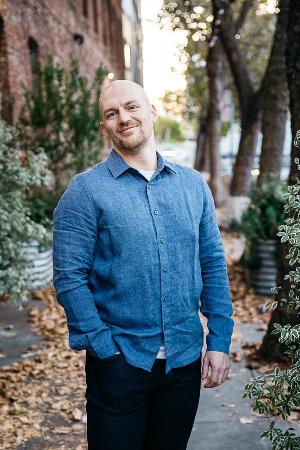 Online dating photo session in San Francisco for Marek