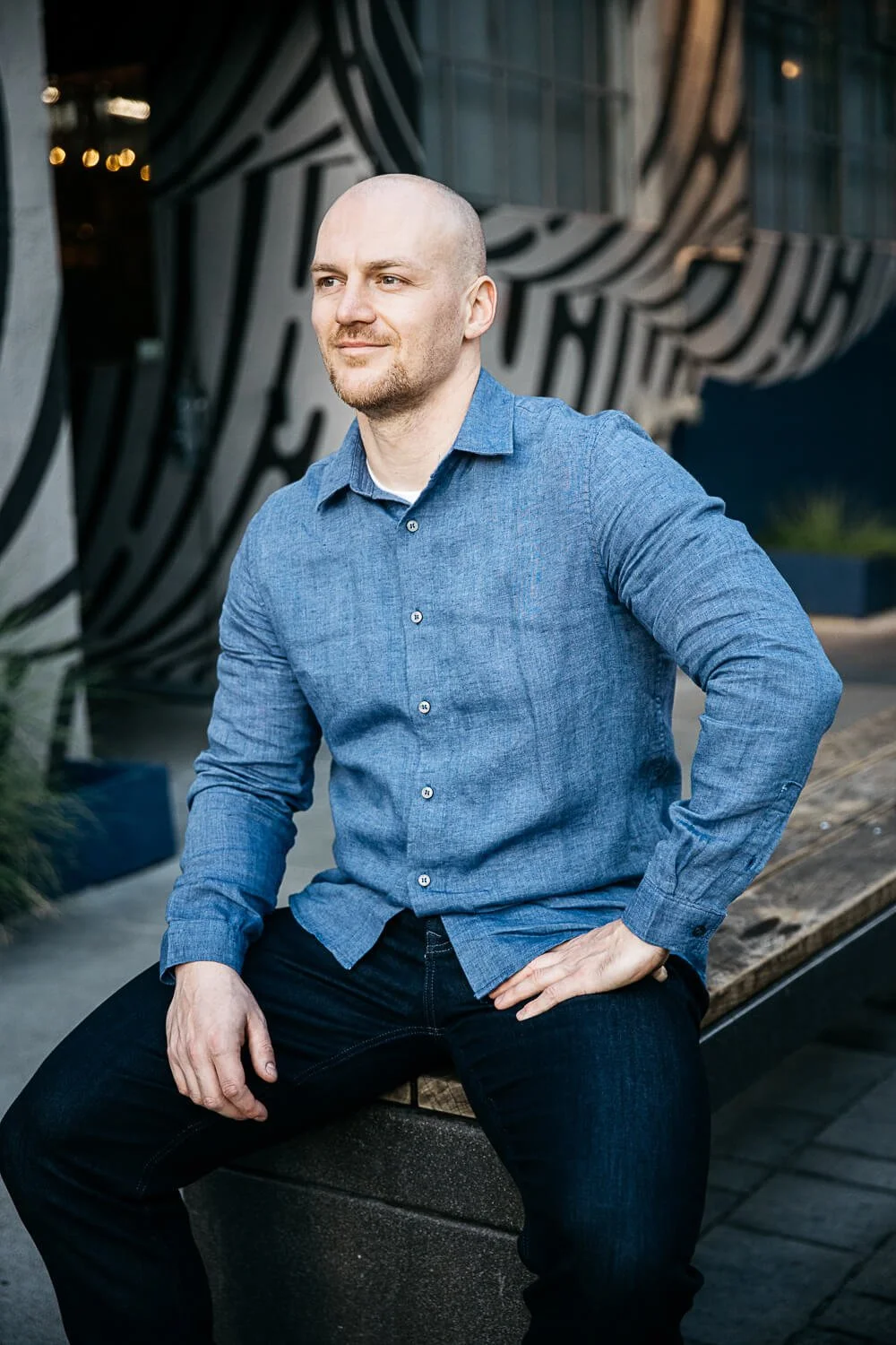 Online dating photo session in San Francisco for Marek