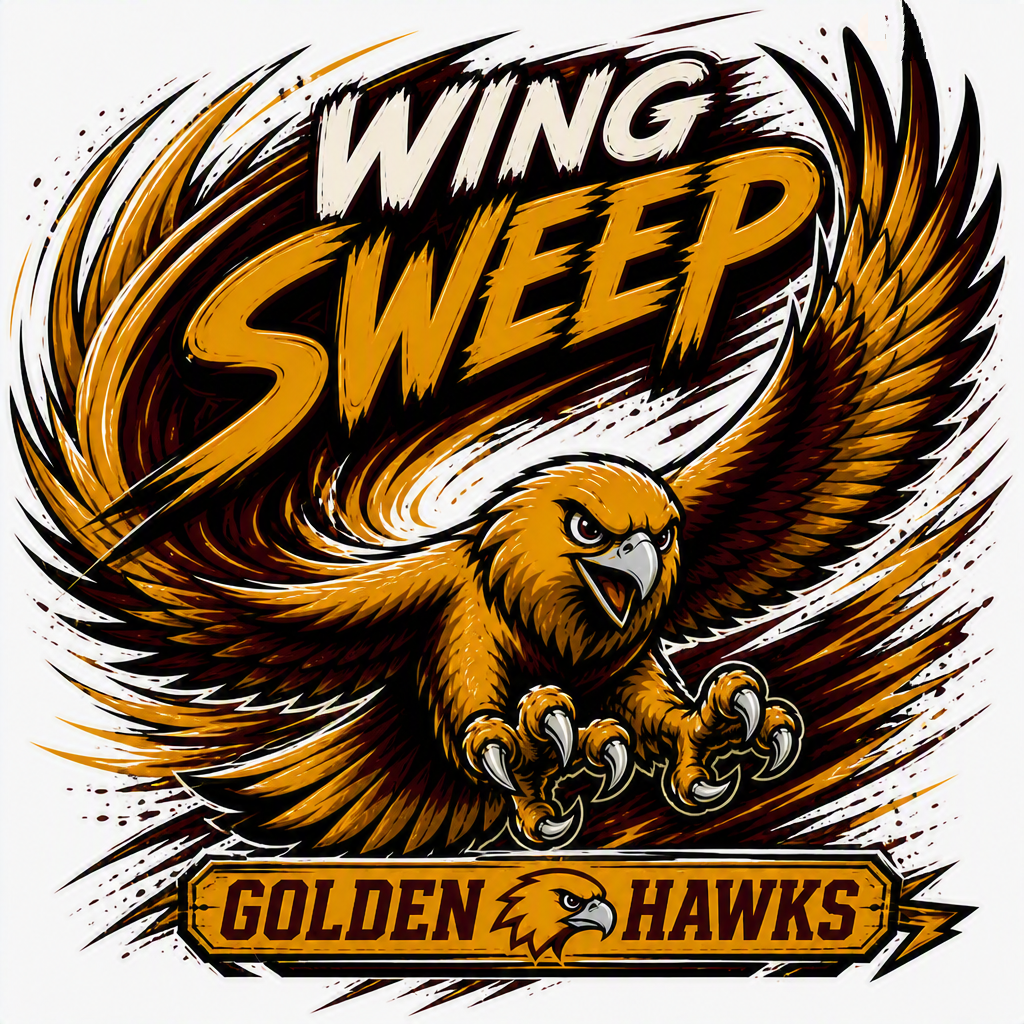 RIVERSIDE INTERMEDIATE T-SHIRT: WING SWEEP