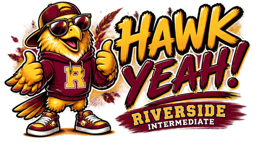 RIVERSIDE INTERMEDIATE T-SHIRT: HAWK YEAH