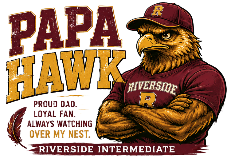 RIVERSIDE INTERMEDIATE T-SHIRT: PAPA HAWK