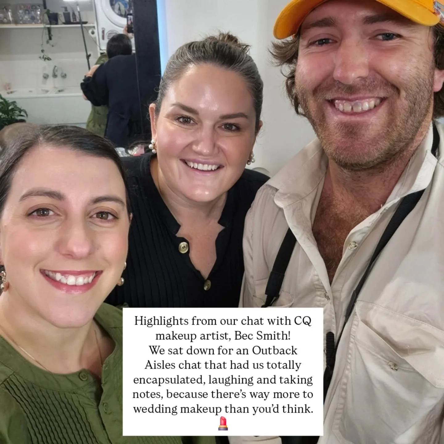 We can't wait for the full episode but here are some highlights from our chat with @beccasmithmua 💋 

✨ Subscribe to Outback Aisles on YouTube now &mdash; before the episode drops!