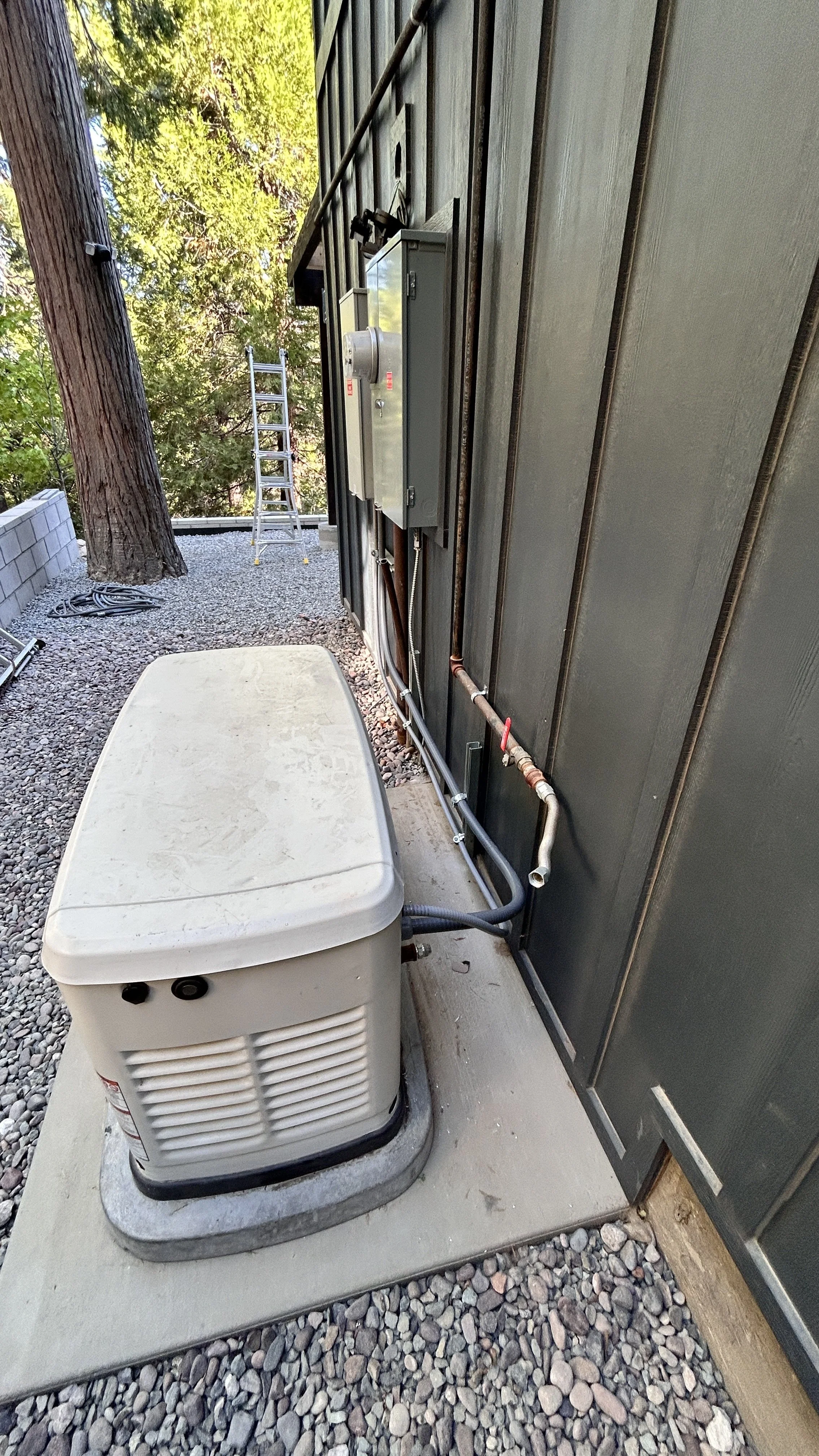 14kW Generac with a 200a automatic transfer switch