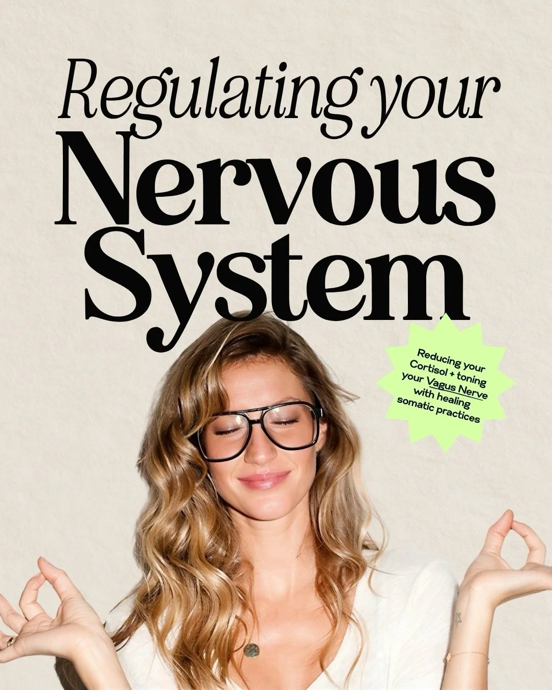 ✌🏽 Reduce cortisol and regulate your nervous system with these simple somatic healing techniques 🧘🏻&zwj;♀️ 
No yoga or meditating required!!

Read the full breakdown and exactly how to do each practice in the full Substack article 📖 Link in BIO!
