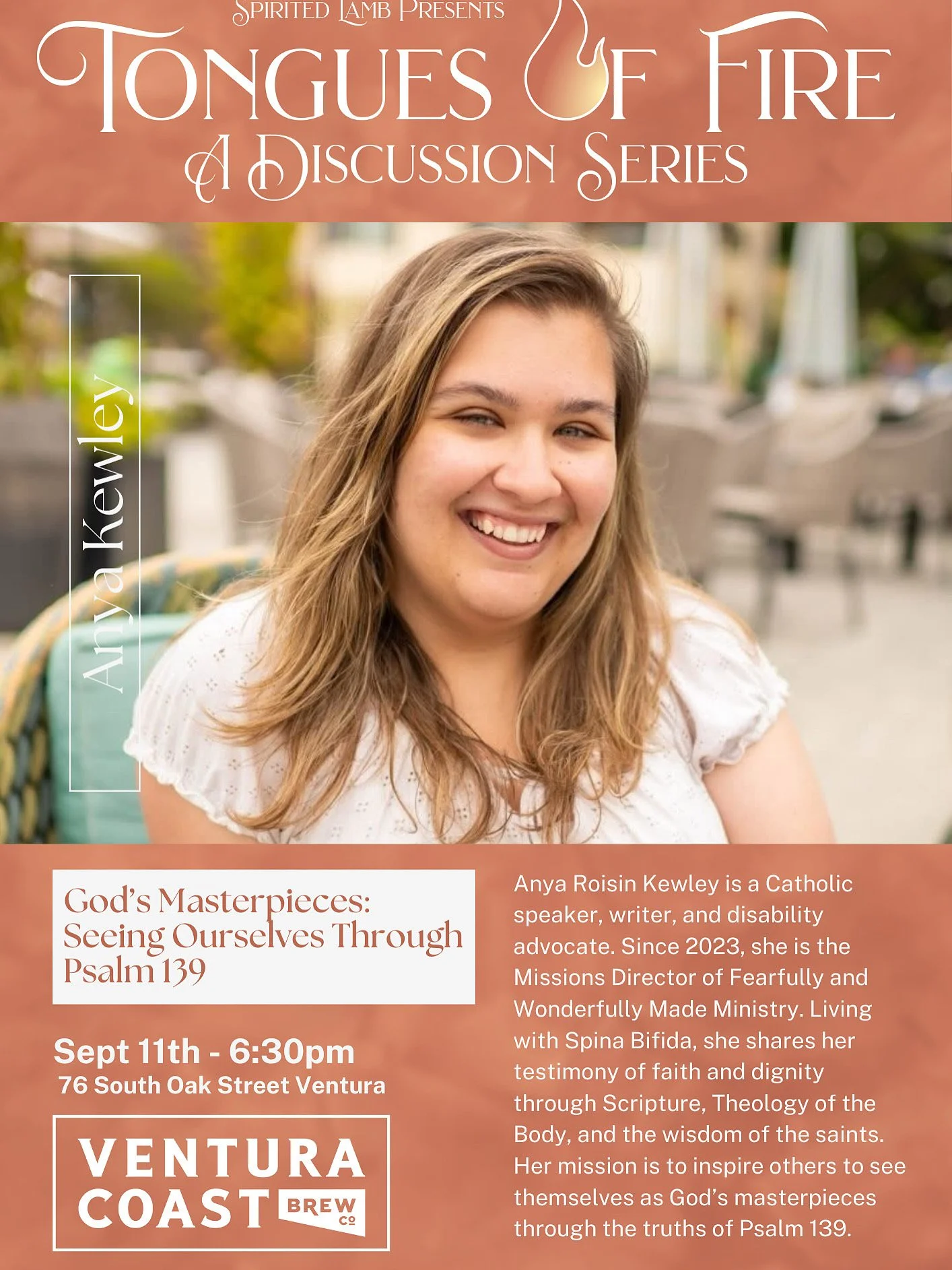 Tongues of Fire: “Gods Masterpieces:Seeing Ourselves through the lens of Psalm 139.” 